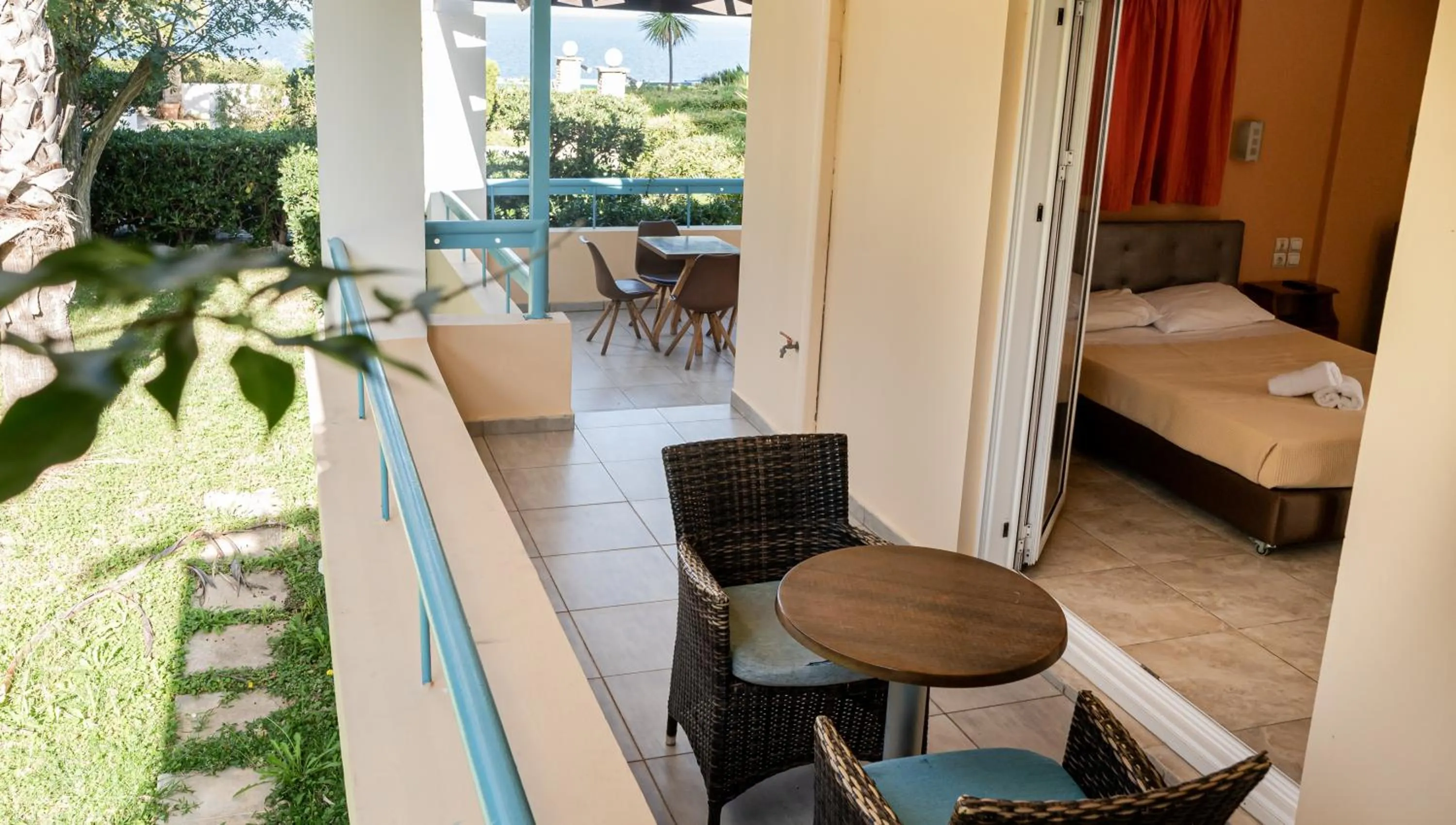 Bed in Aithrio Hotel