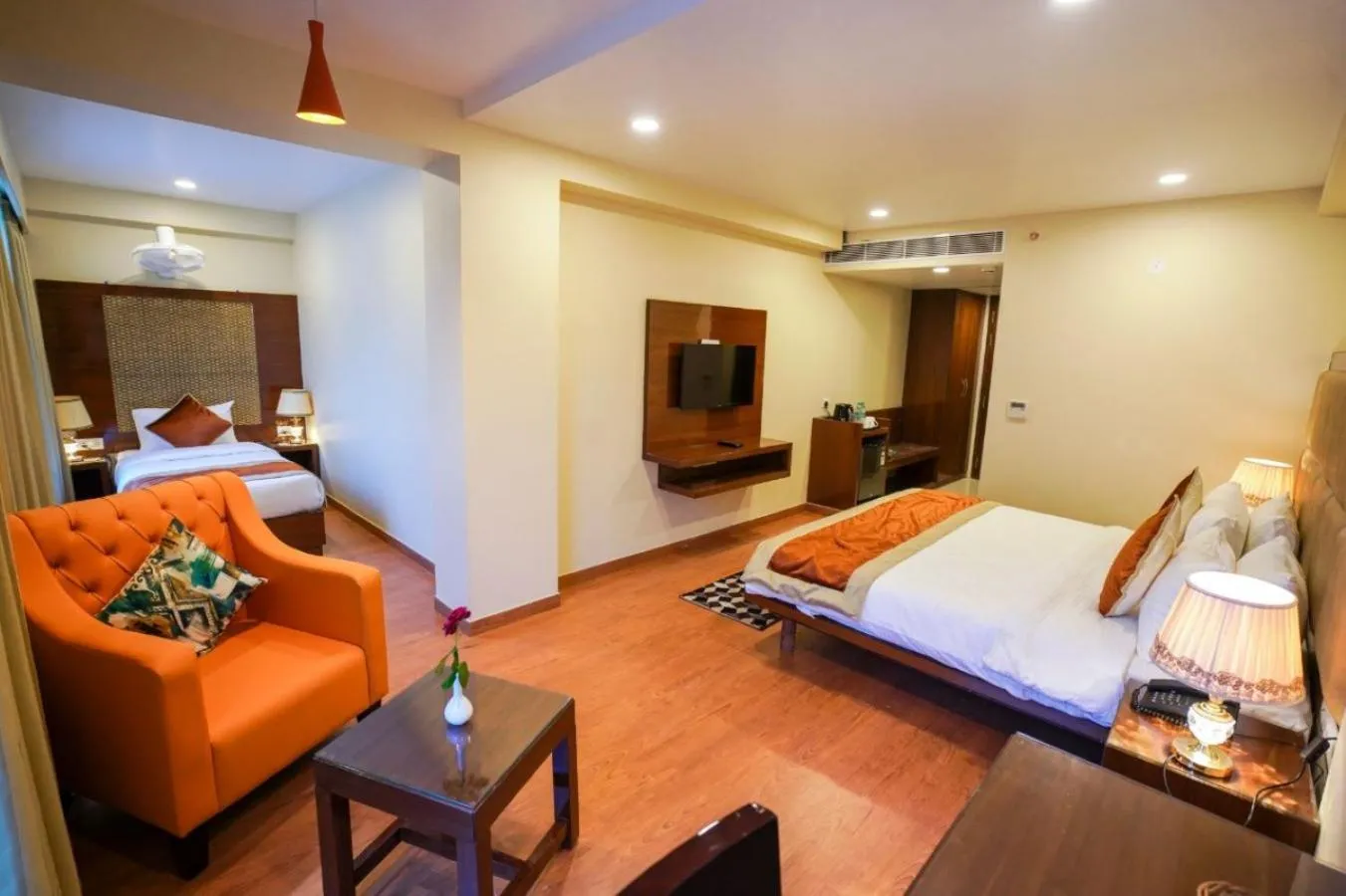 View (from property/room), Bed in Hotel Indo Prime - Jaipur City Centre