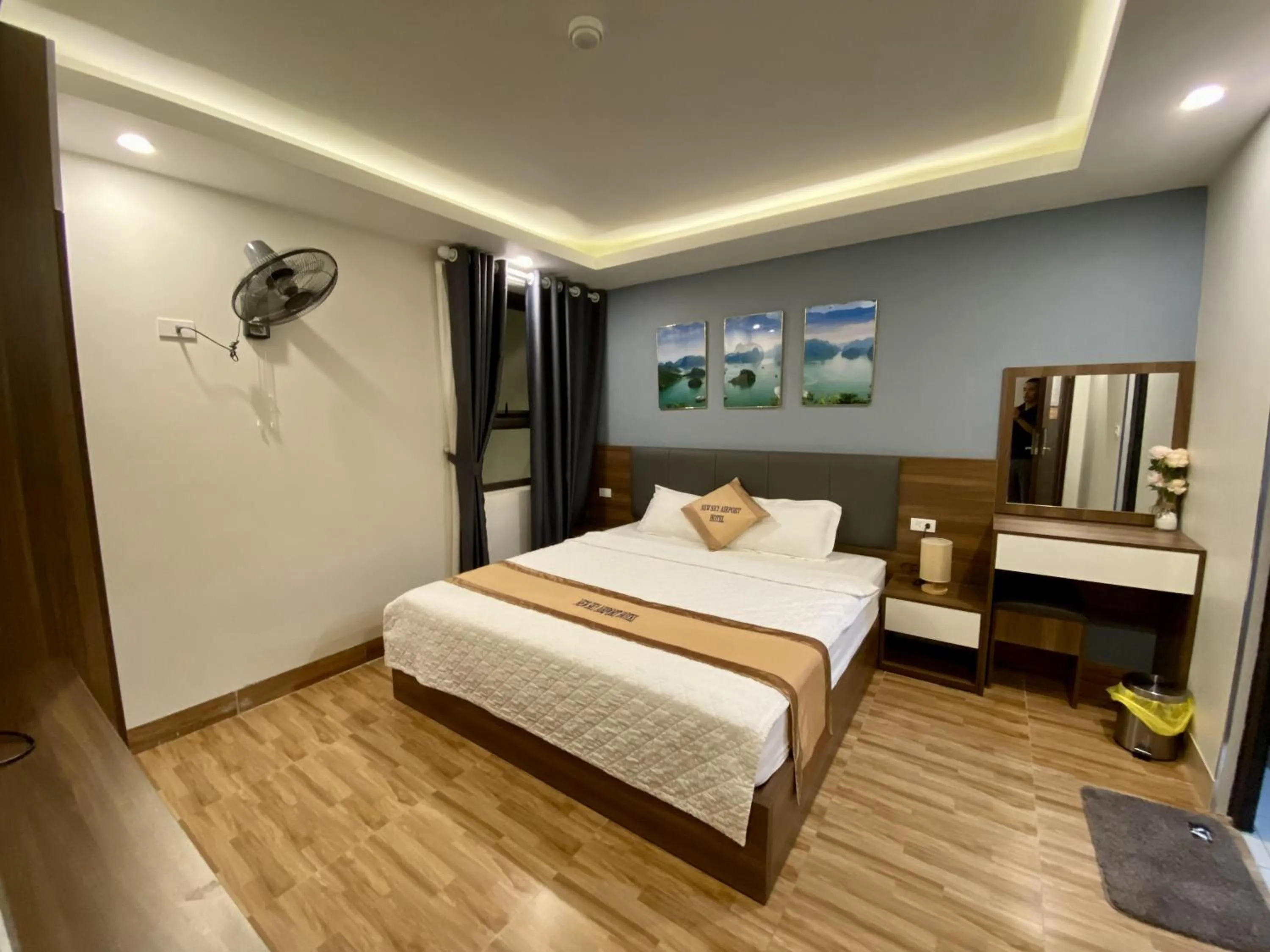 Bed in New Sky Airport Hotel