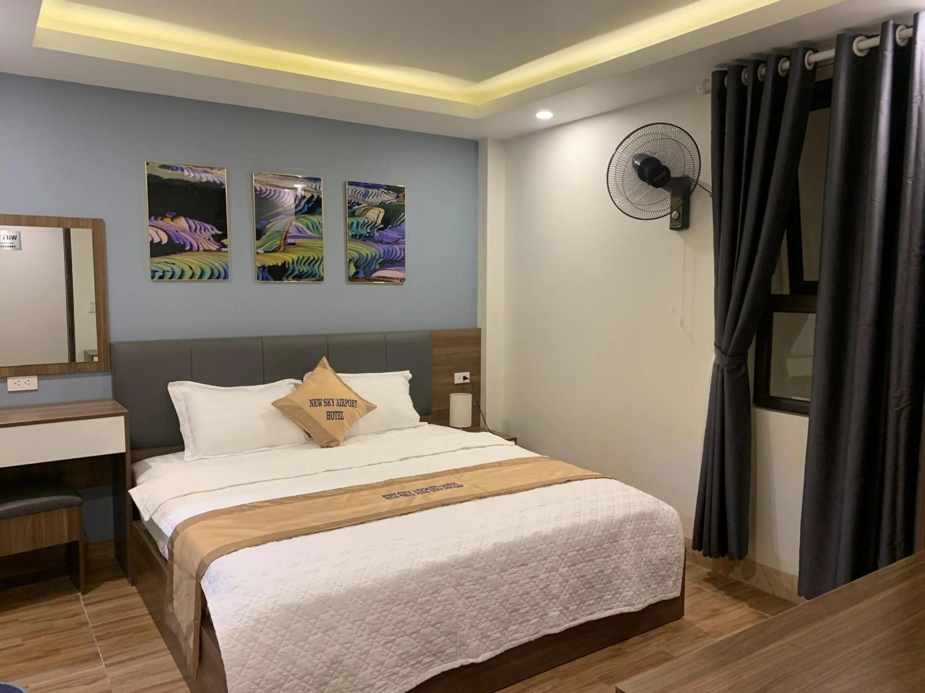 Bed in New Sky Airport Hotel