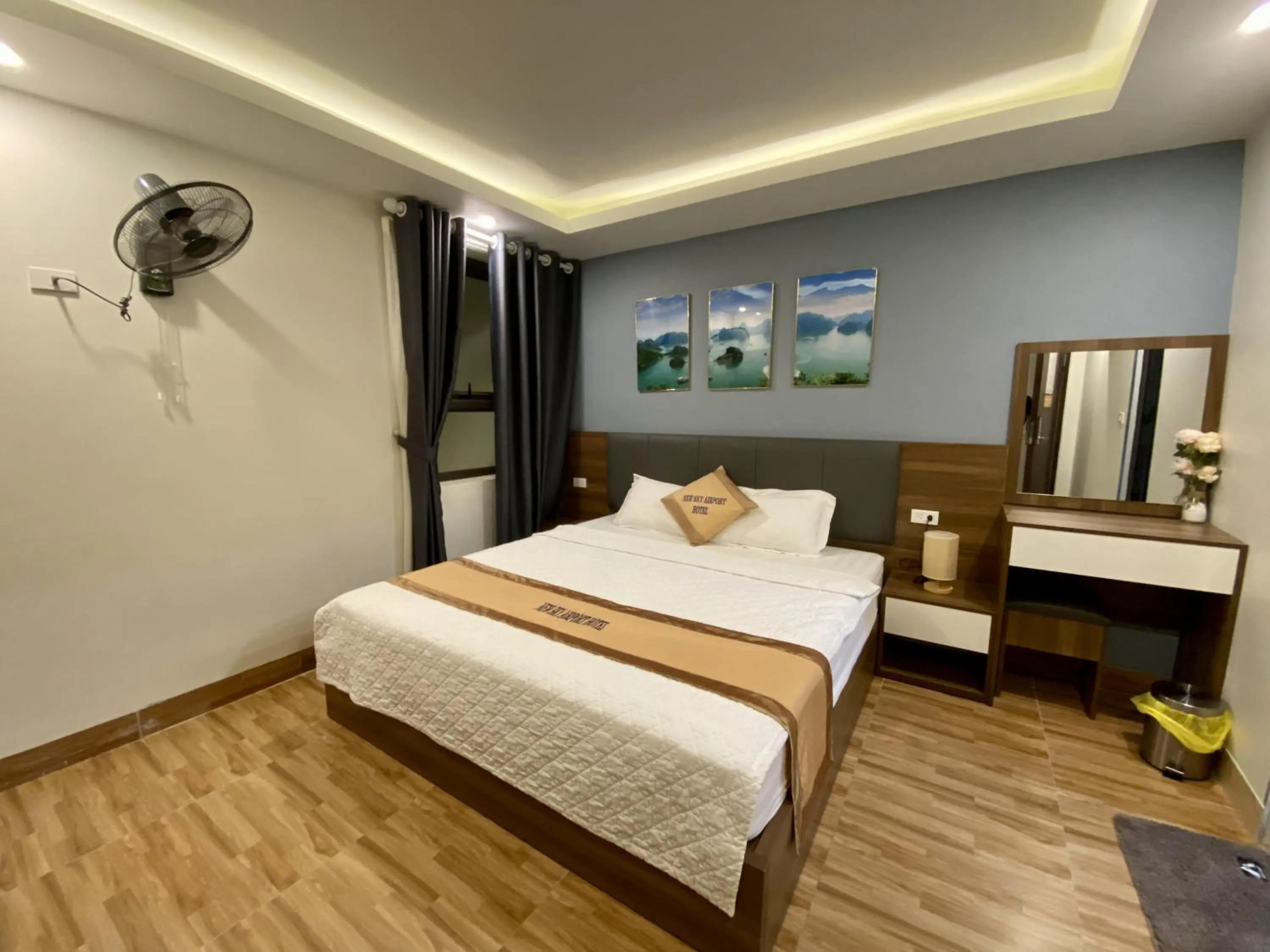 Bed in New Sky Airport Hotel