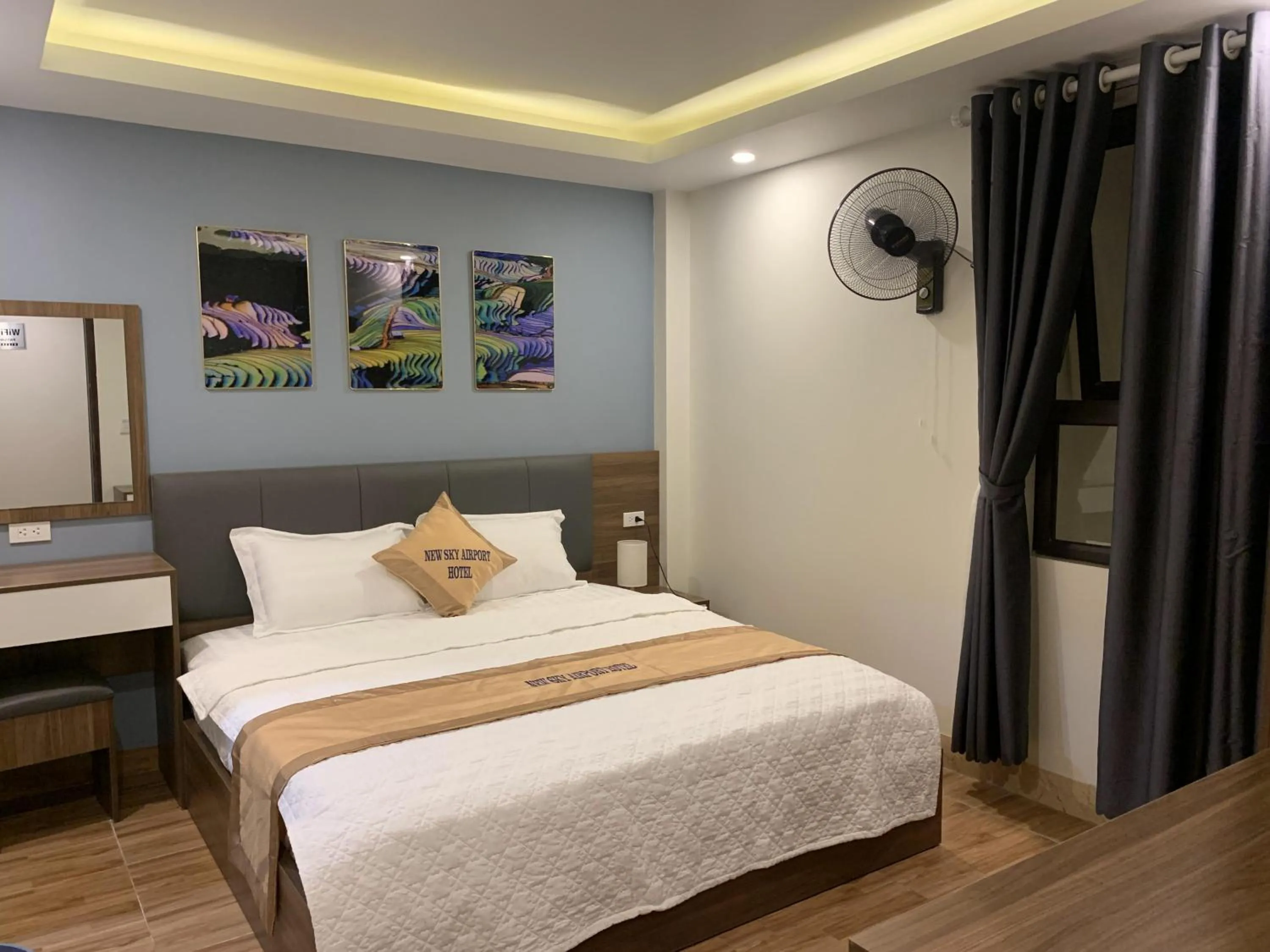 Bed in New Sky Airport Hotel