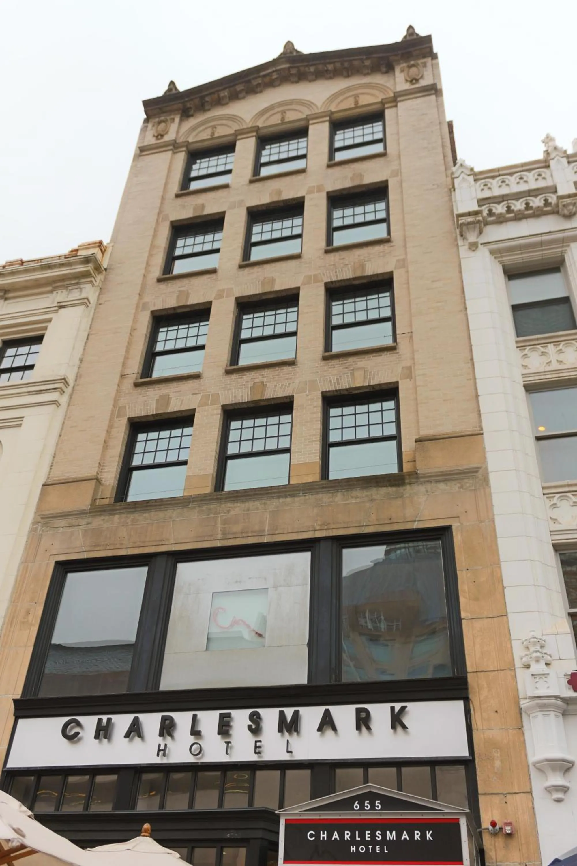 Facade/entrance in Charlesmark Hotel