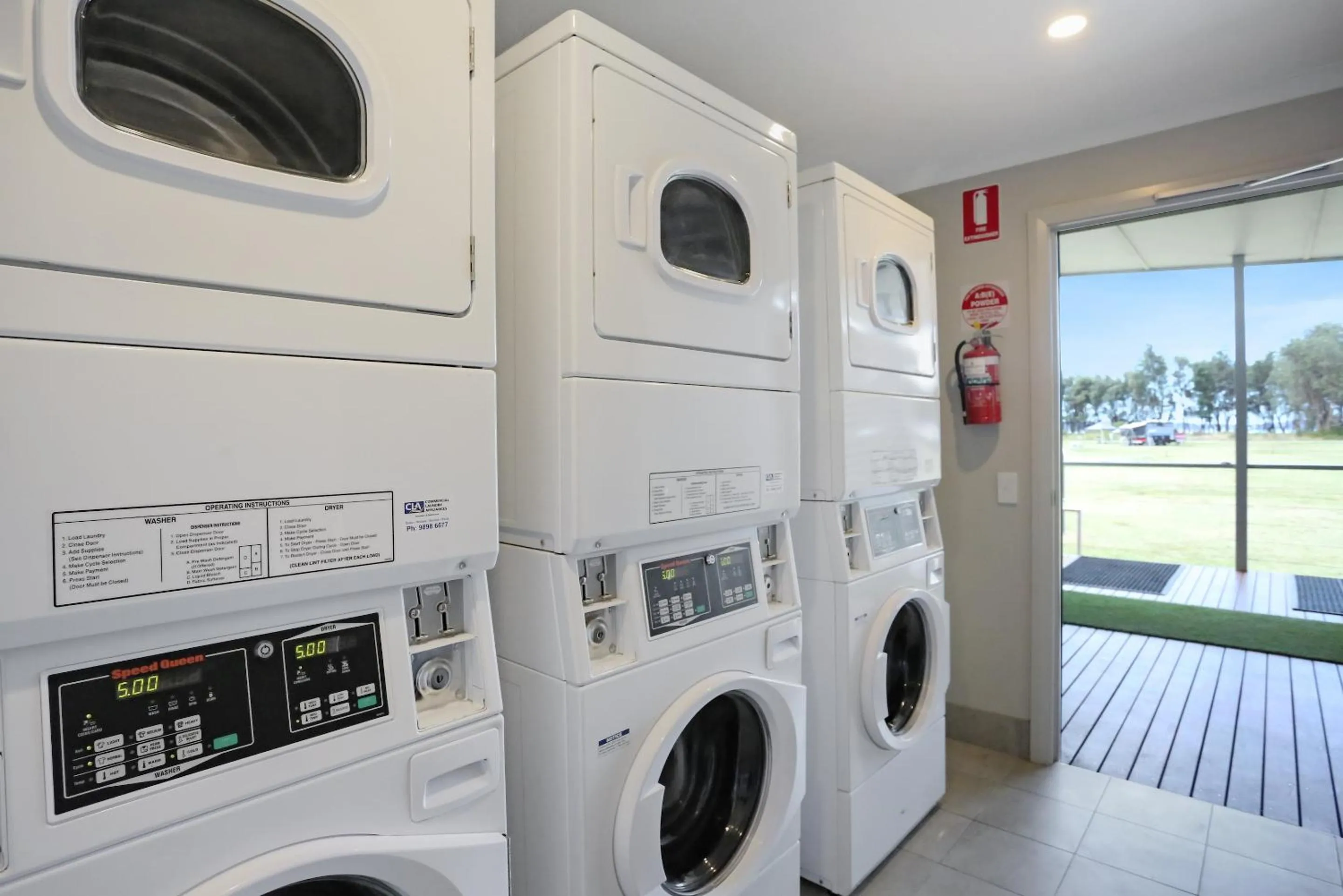 washing machine in Boydtown Beach Holiday Park