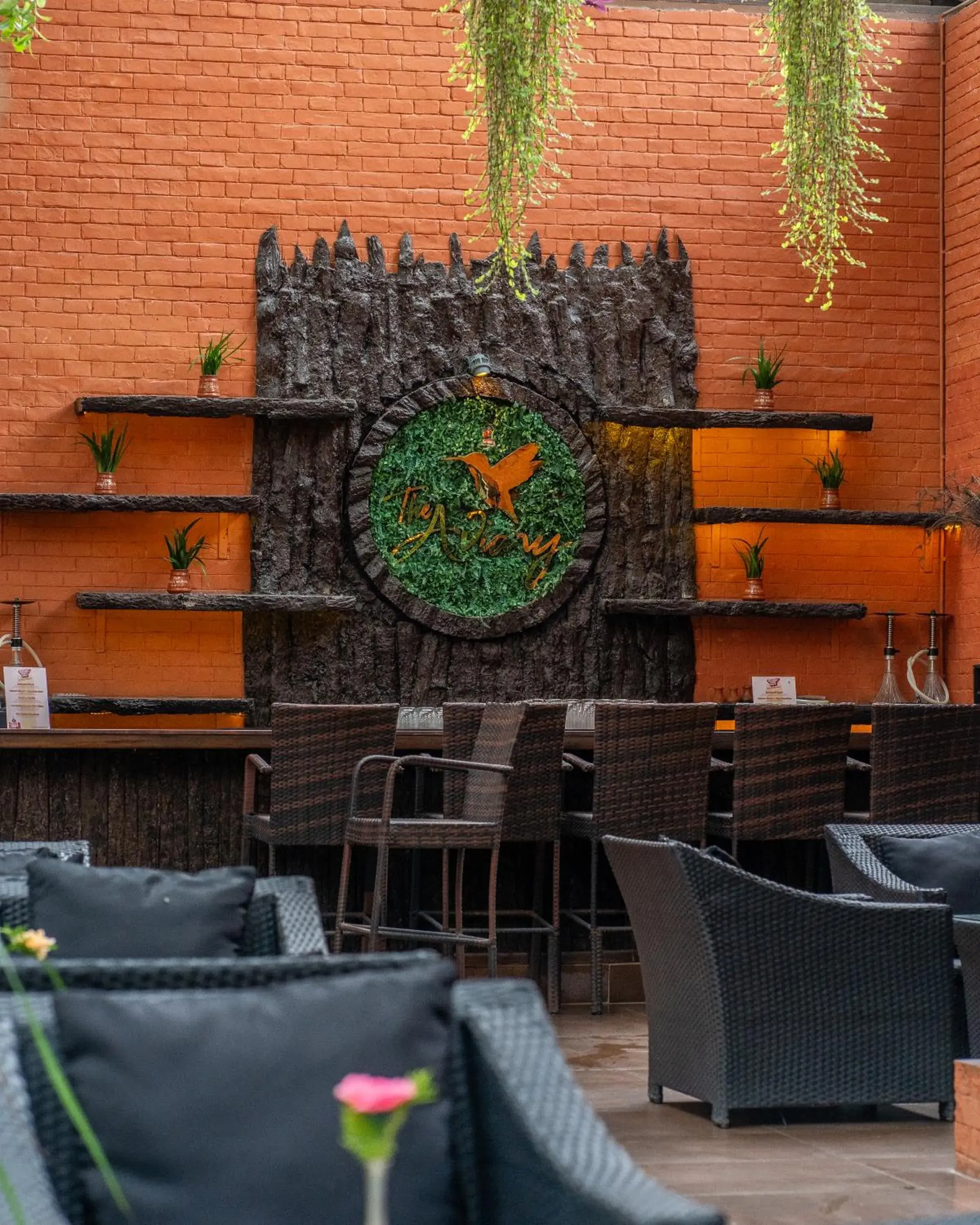Lounge or bar in The Malla Hotel - Thamel, 2 km to Swayambhunath Temple Lounge or bar in The Malla Hotel - Thamel, 2 km to Swayambhunath Temple
