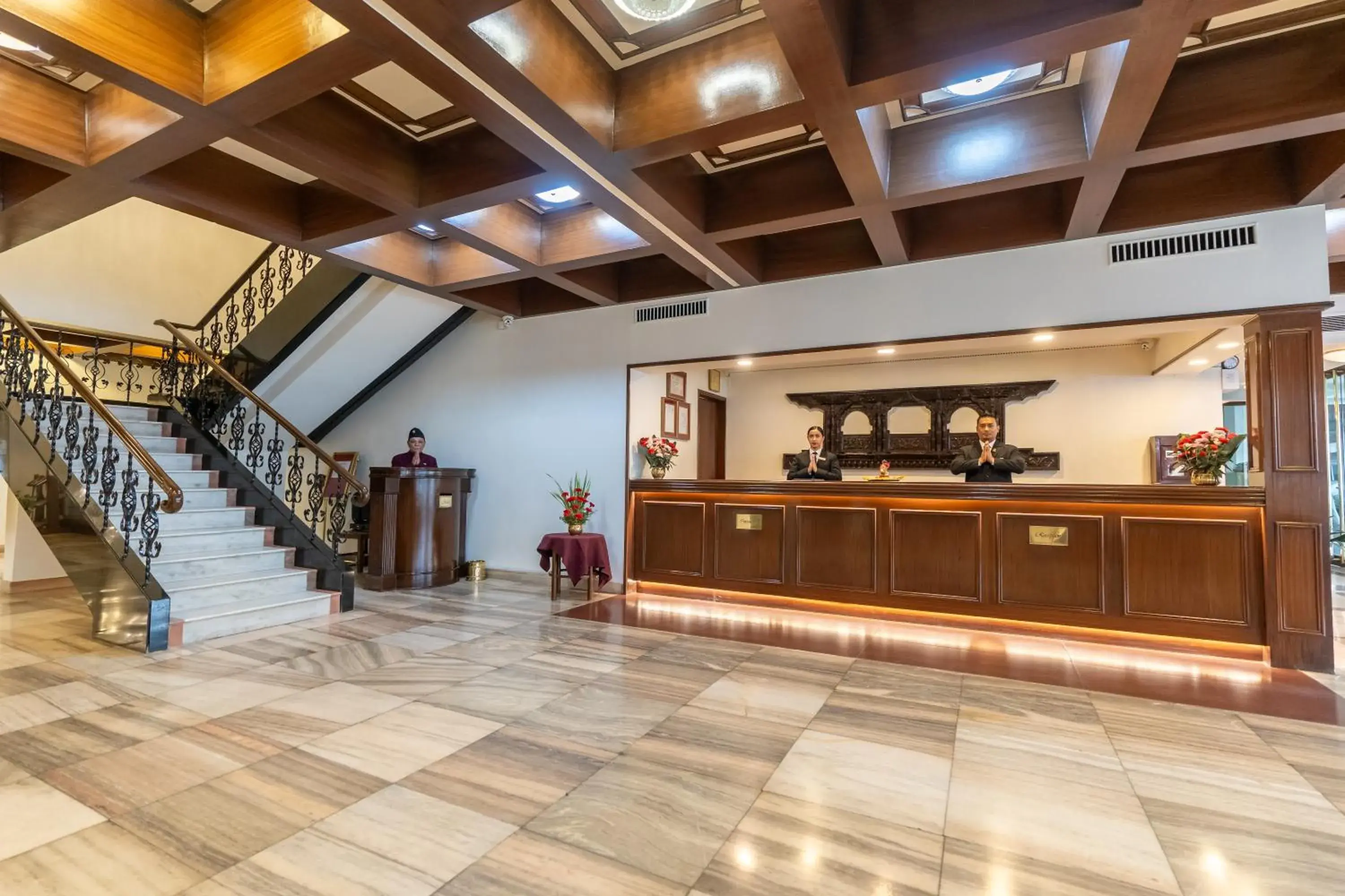 Lobby or reception in The Malla Hotel - Thamel, 2 km to Swayambhunath Temple Lobby or reception in The Malla Hotel - Thamel, 2 km to Swayambhunath Temple