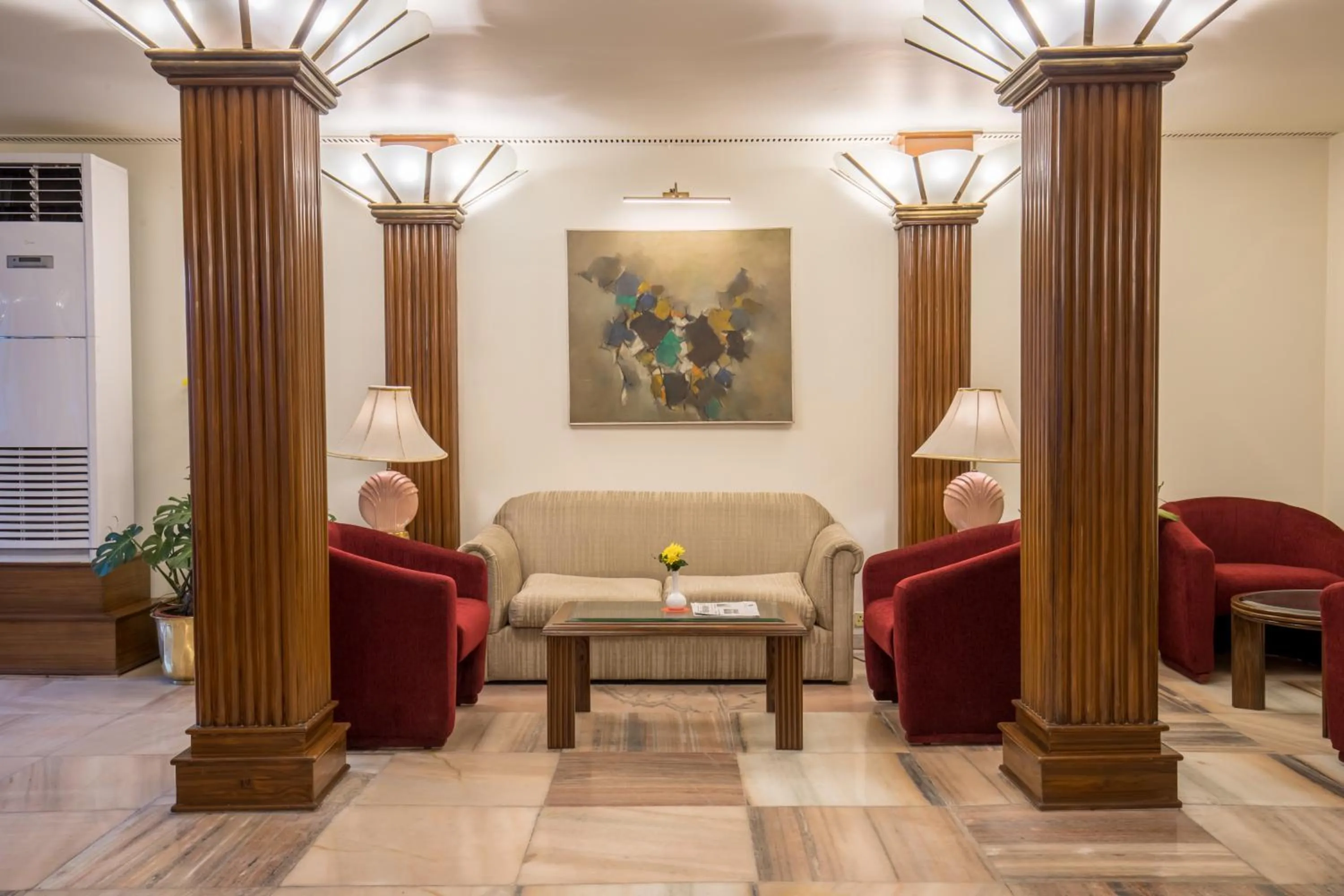 Seating area in The Malla Hotel - Thamel, 2 km to Swayambhunath Temple