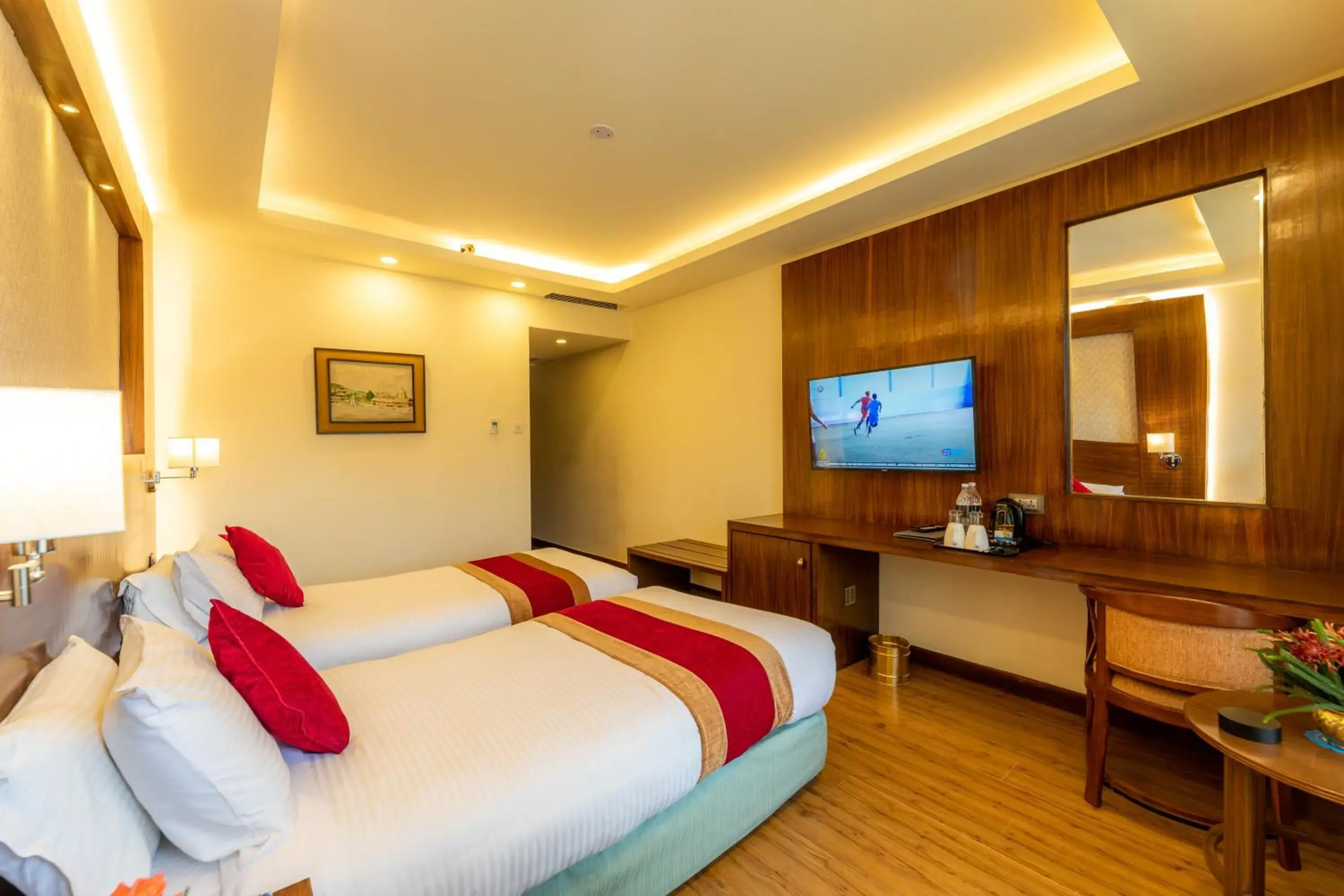 Bedroom, Bed in The Malla Hotel - Thamel, 2 km to Swayambhunath Temple Bedroom, Bed in The Malla Hotel - Thamel, 2 km to Swayambhunath Temple