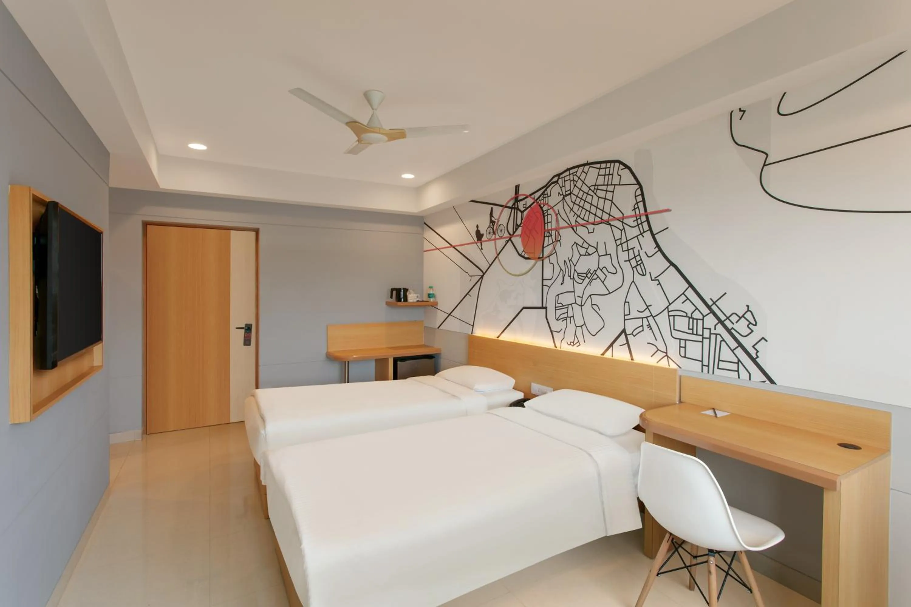 Photo of the whole room, Bed in Ginger Madgaon, Goa