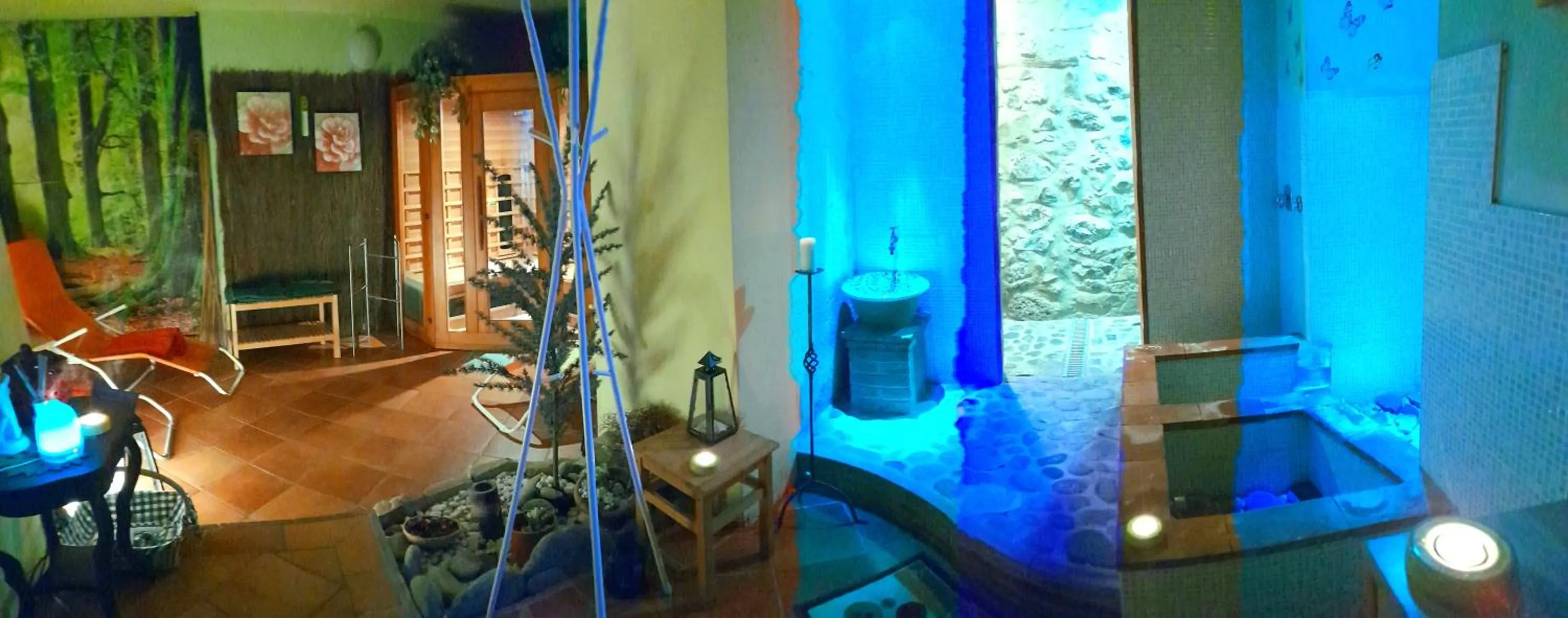 Sauna in B&B La Margine e SPA