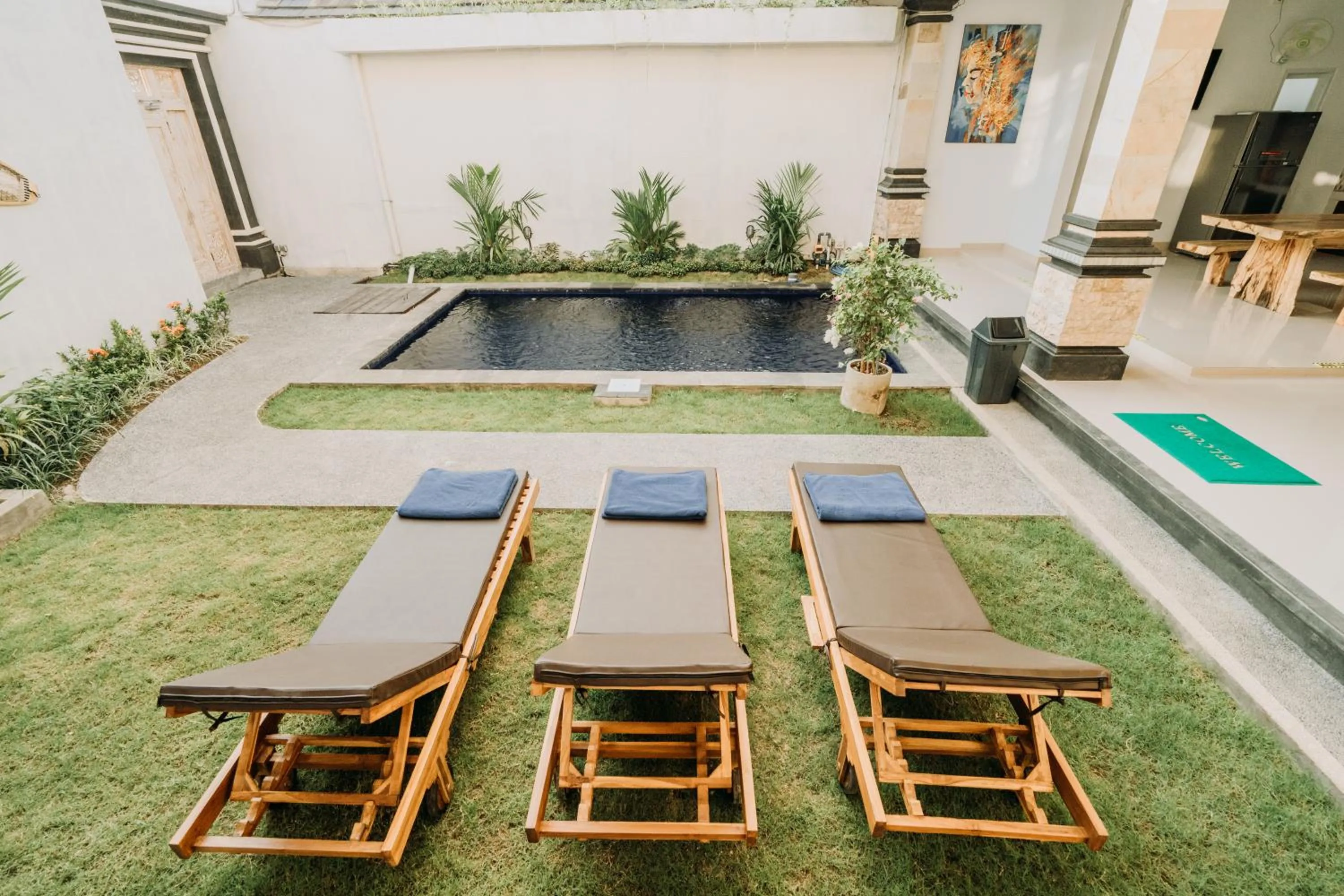 Pool view in Nova Guest House