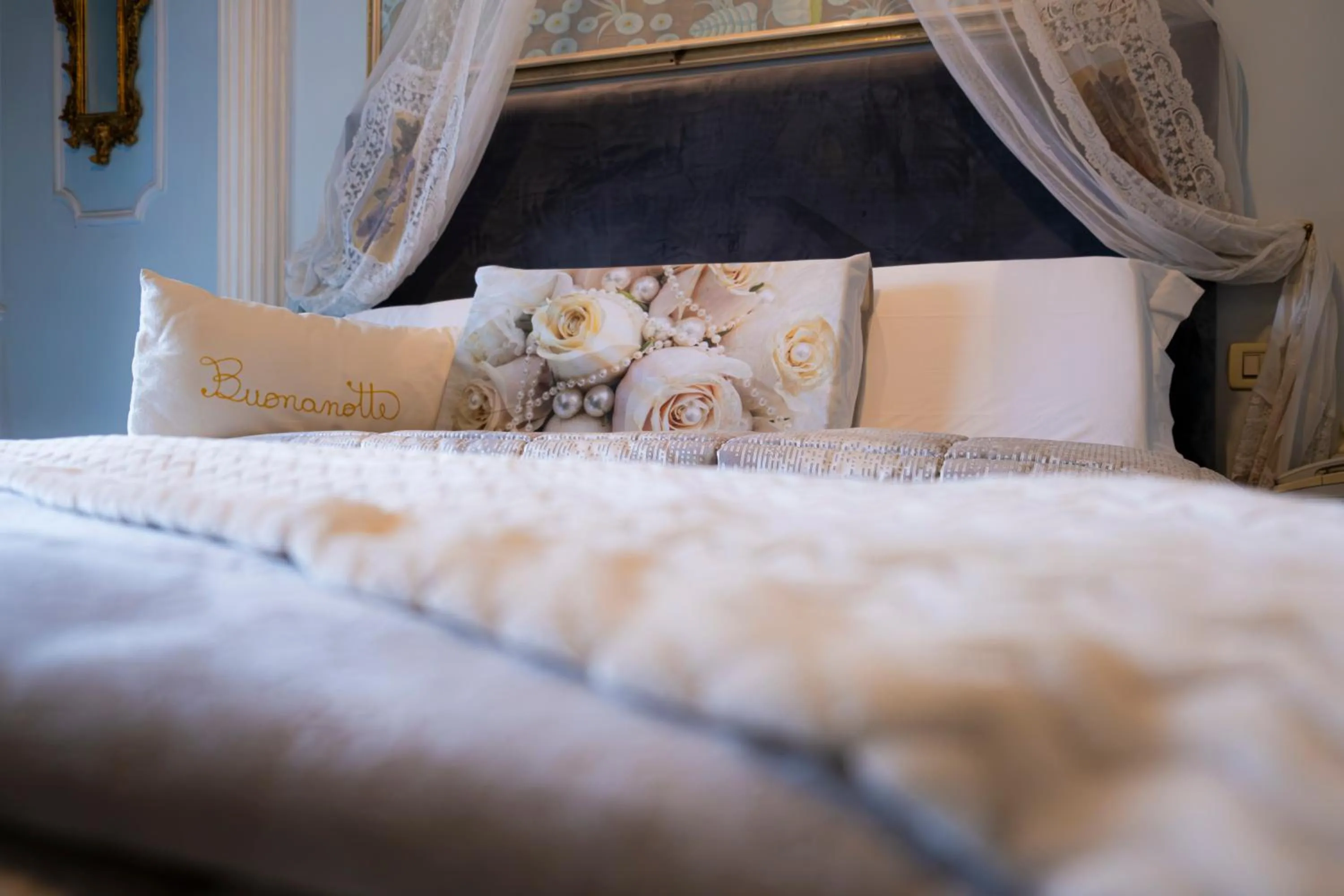 Bed in Hotel Vandelli