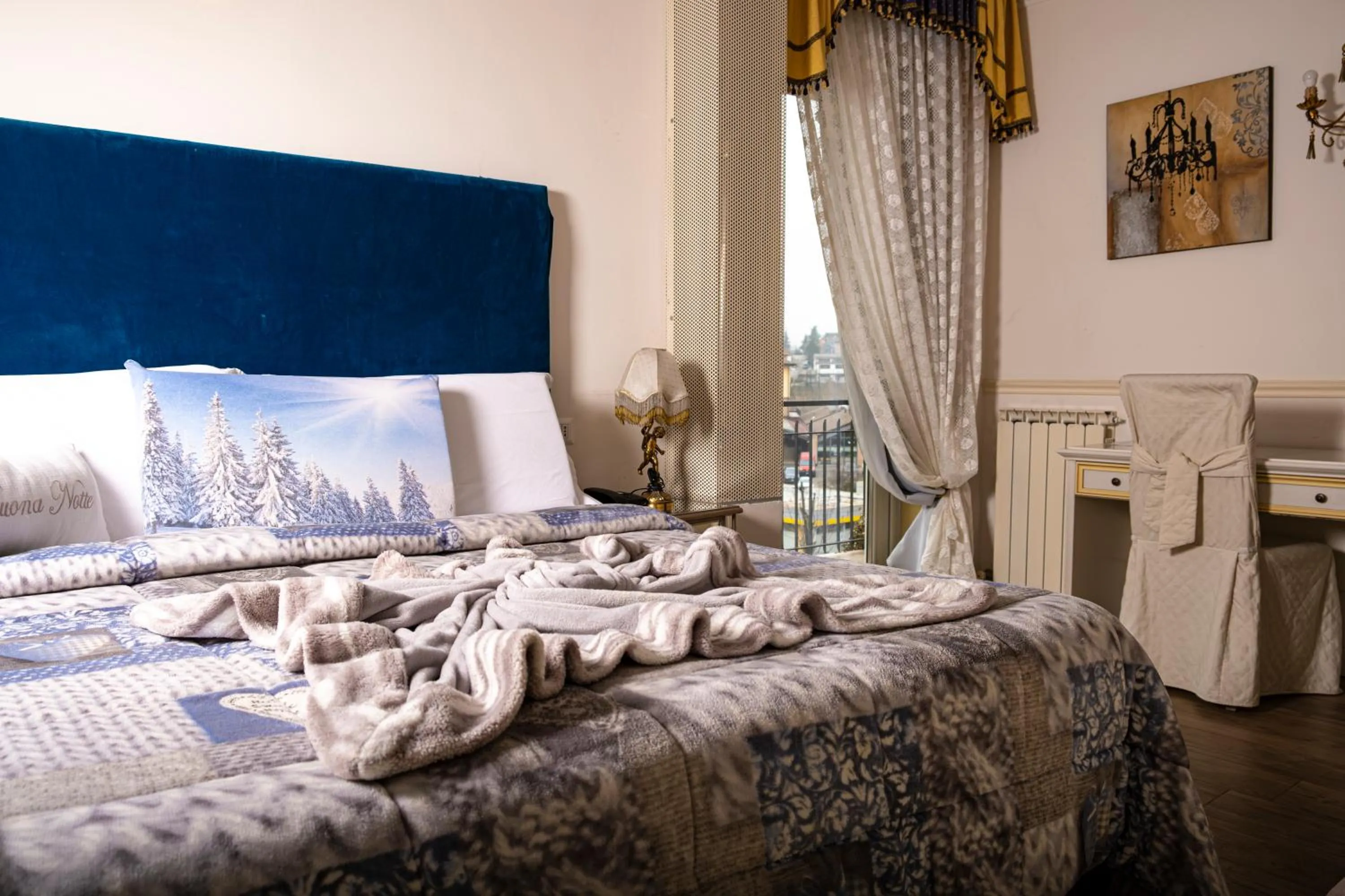 Bed in Hotel Vandelli