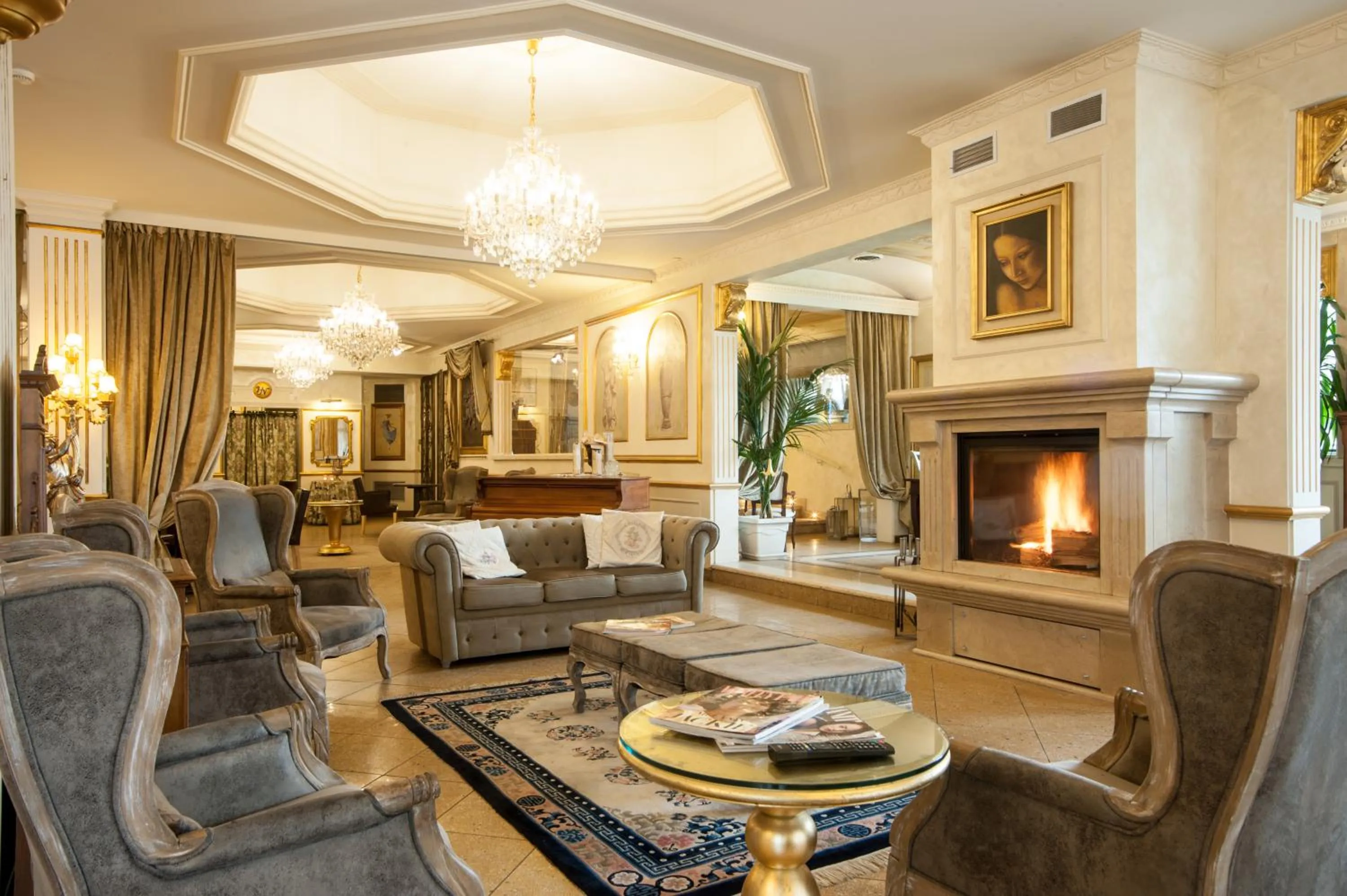 Lobby or reception in Hotel Vandelli