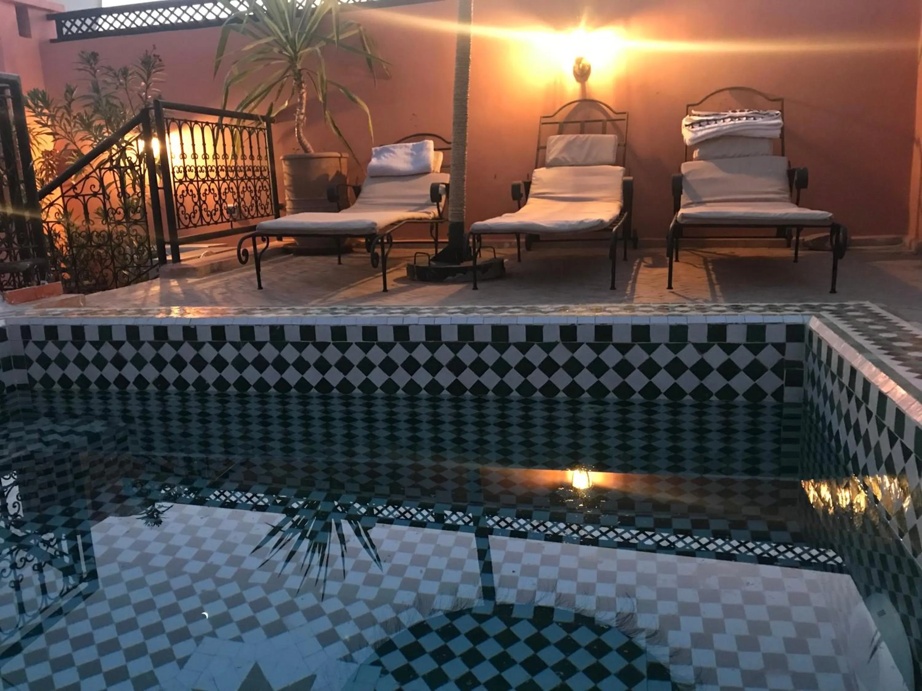 Swimming pool in Riad Marchica