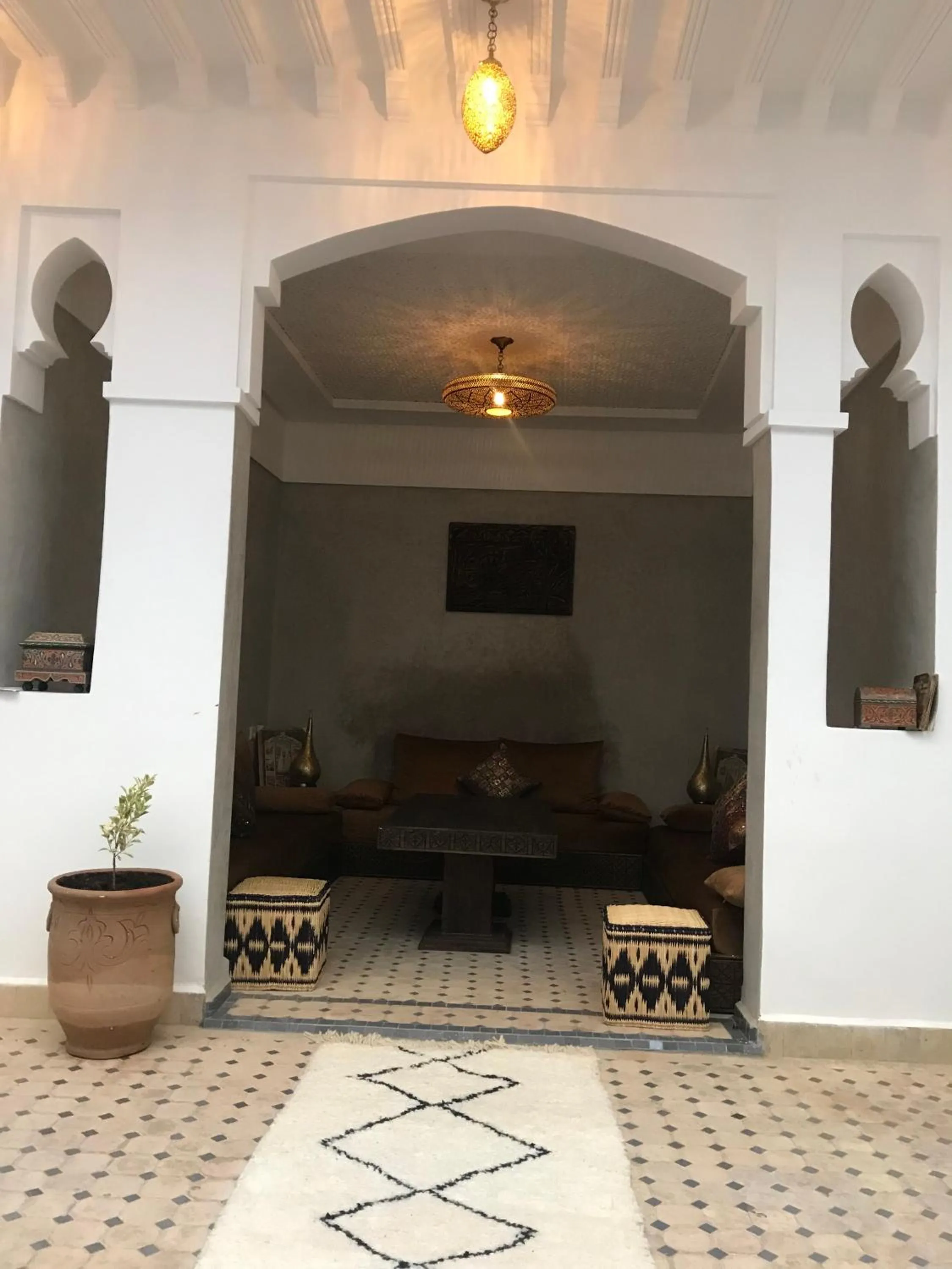 Seating area in Riad Marchica