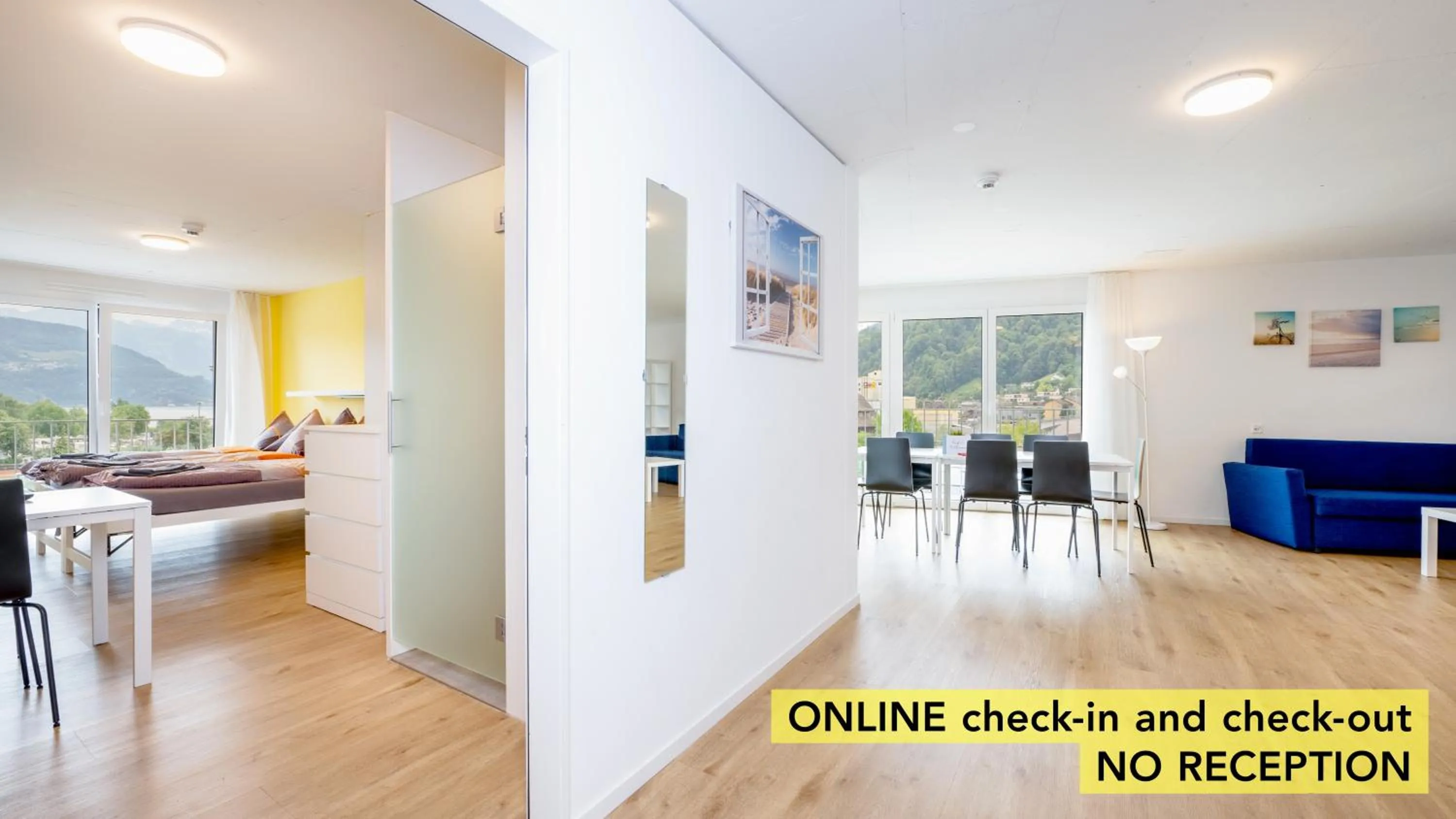 Living room in Anstatthotel Horw - app self-check-in