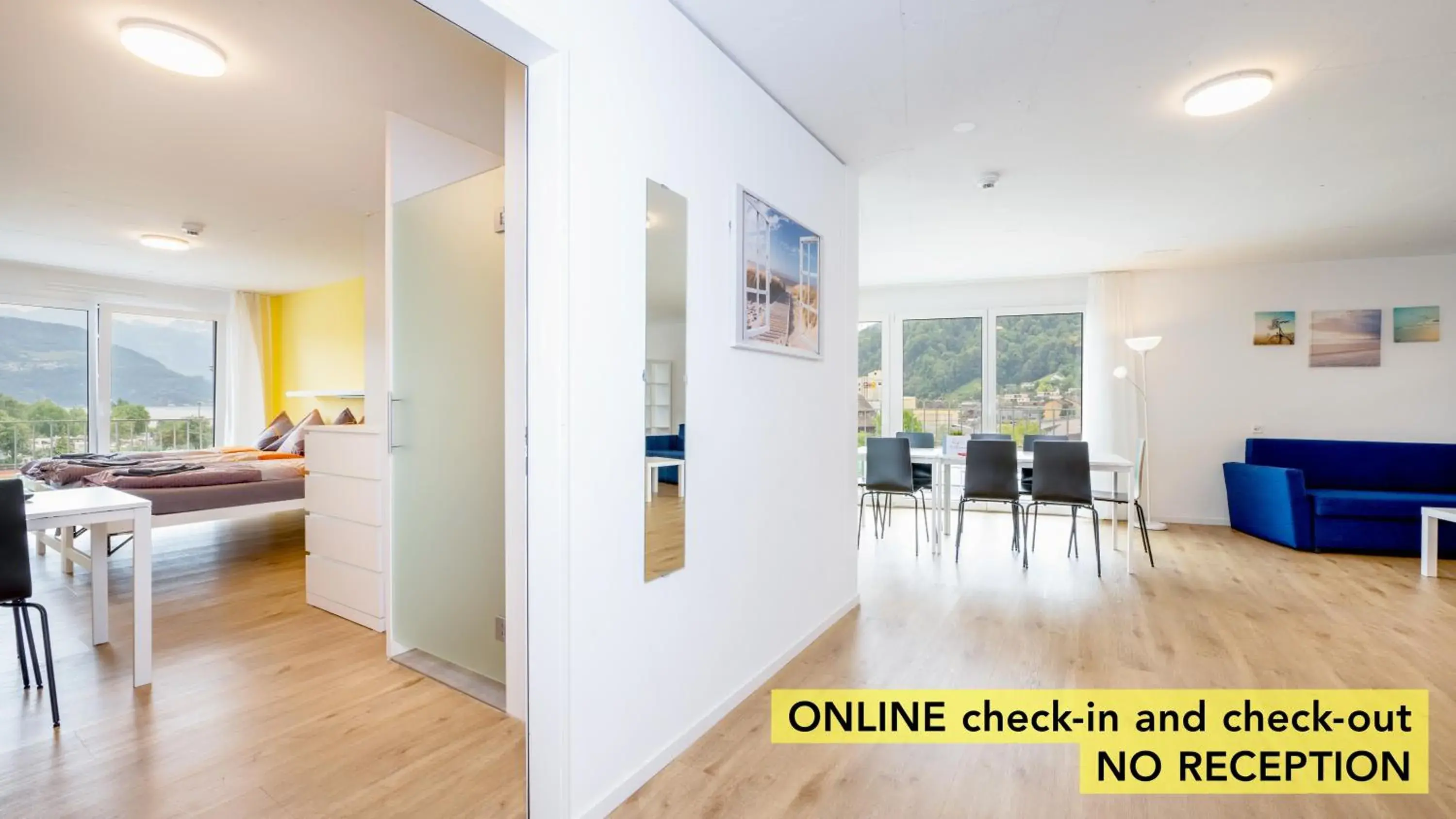 Suite with Balcony in Anstatthotel Horw - app self-check-in Suite with Balcony in Anstatthotel Horw - app self-check-in