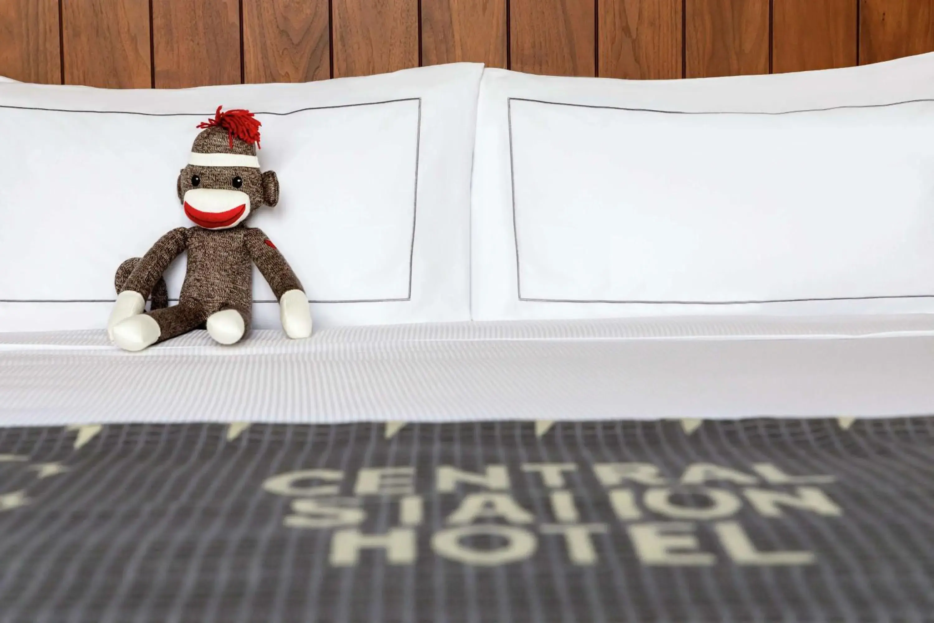 Bed in The Central Station Memphis, Curio Collection By Hilton Bed in The Central Station Memphis, Curio Collection By Hilton