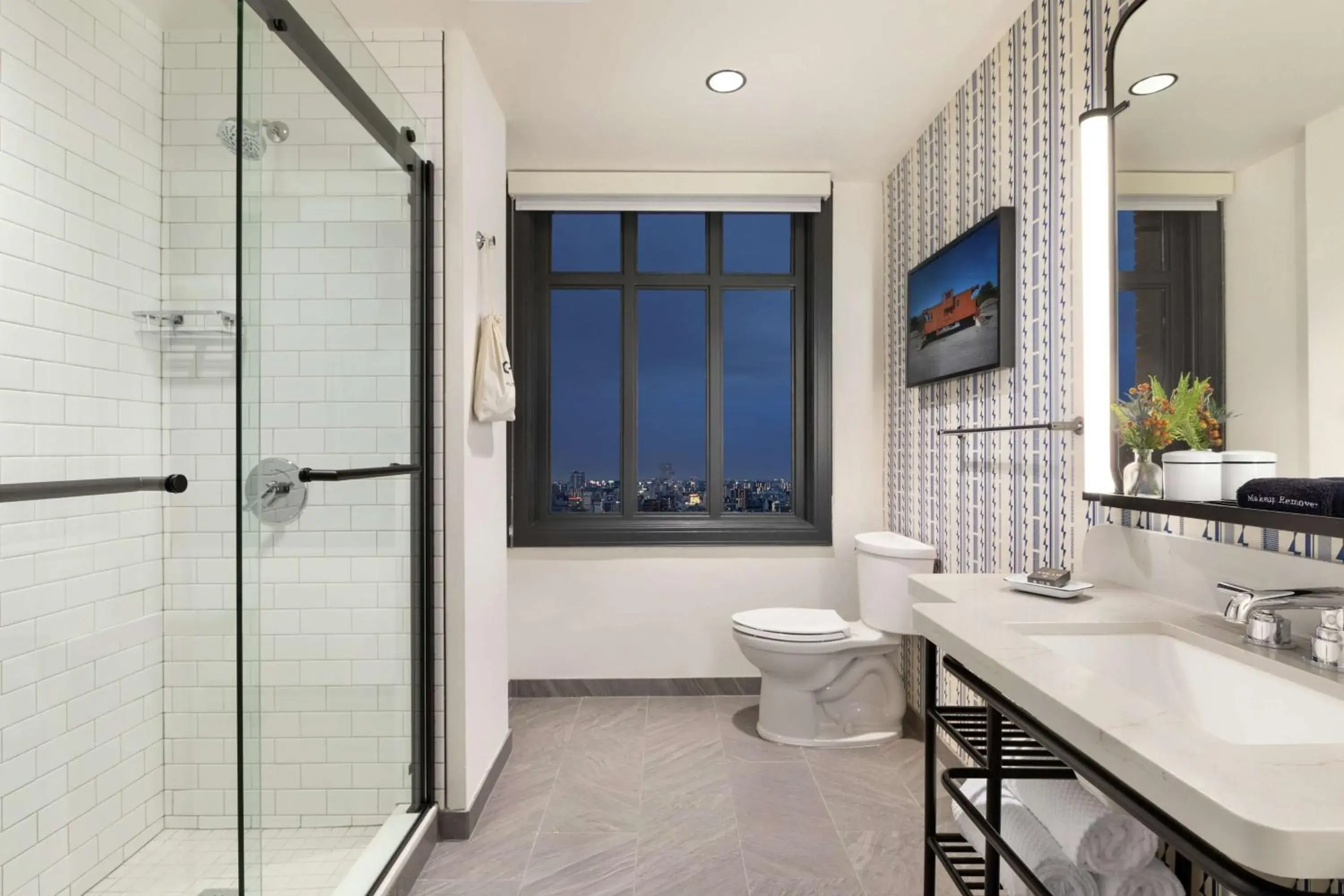 Bathroom in The Central Station Memphis, Curio Collection By Hilton Bathroom in The Central Station Memphis, Curio Collection By Hilton