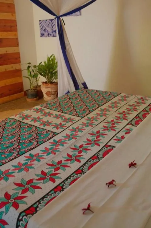 Bed in Salty's Kitesurf Village