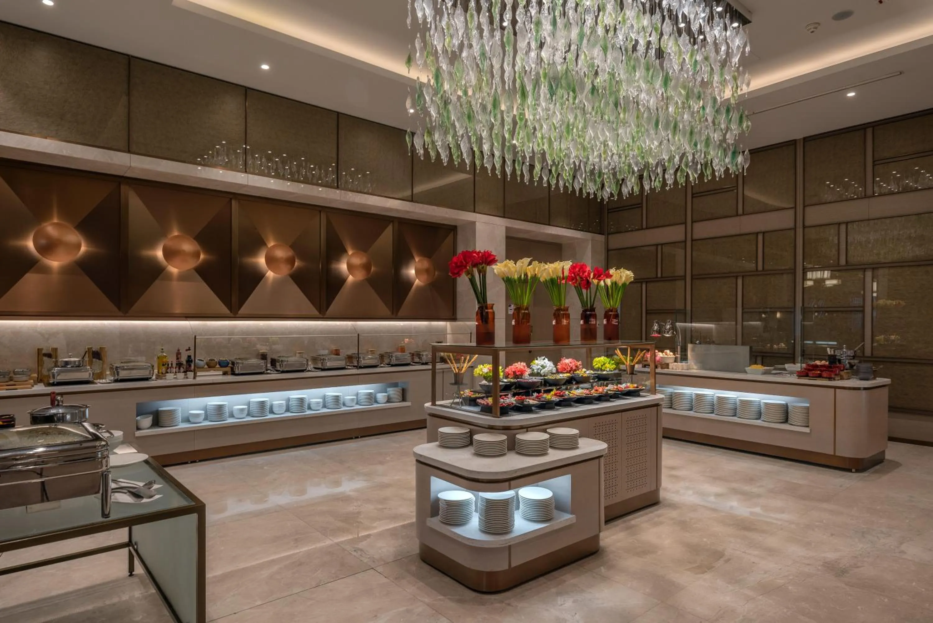 Buffet breakfast in Hilton Tashkent City