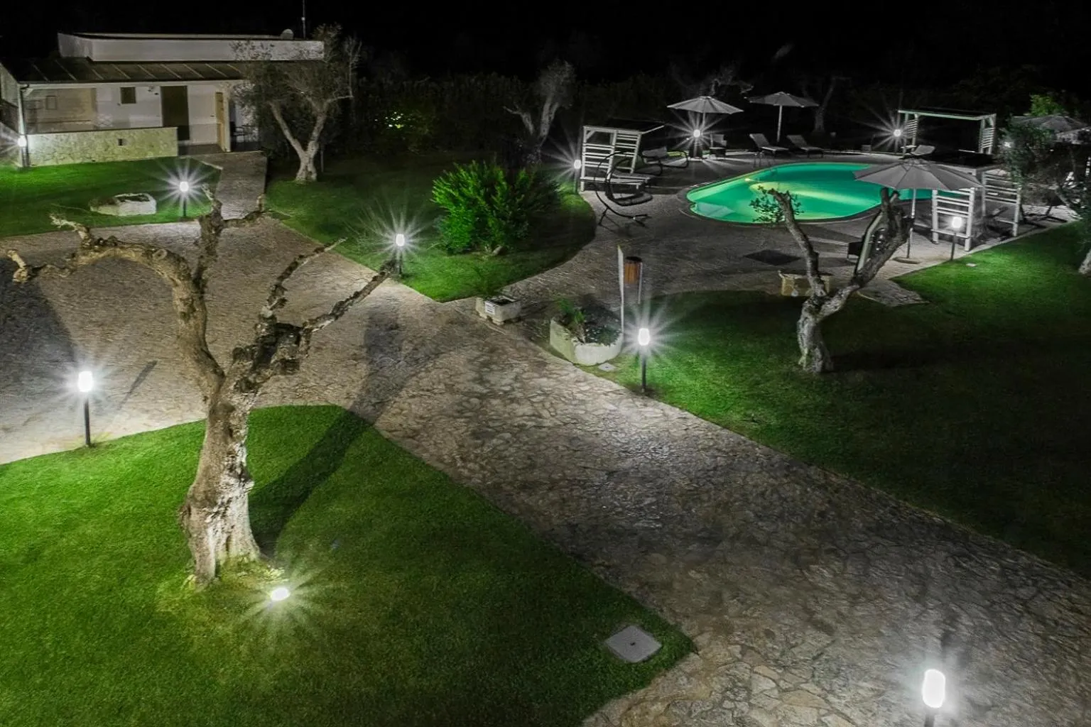 Pool view in Masseria Un Posto al Sole