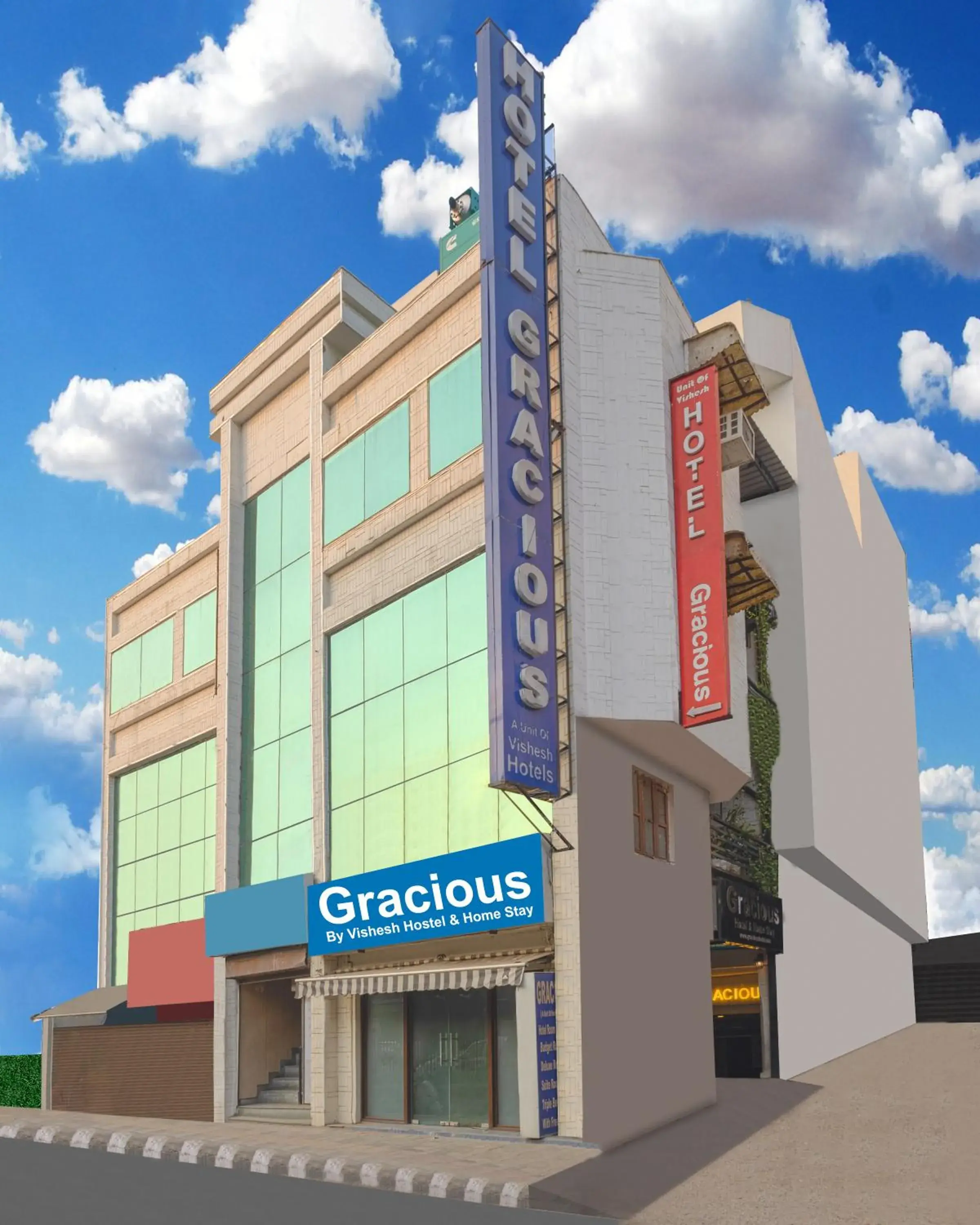 Property building in Gracious by Vishesh Hotels & Home Stay Property building in Gracious by Vishesh Hotels & Home Stay