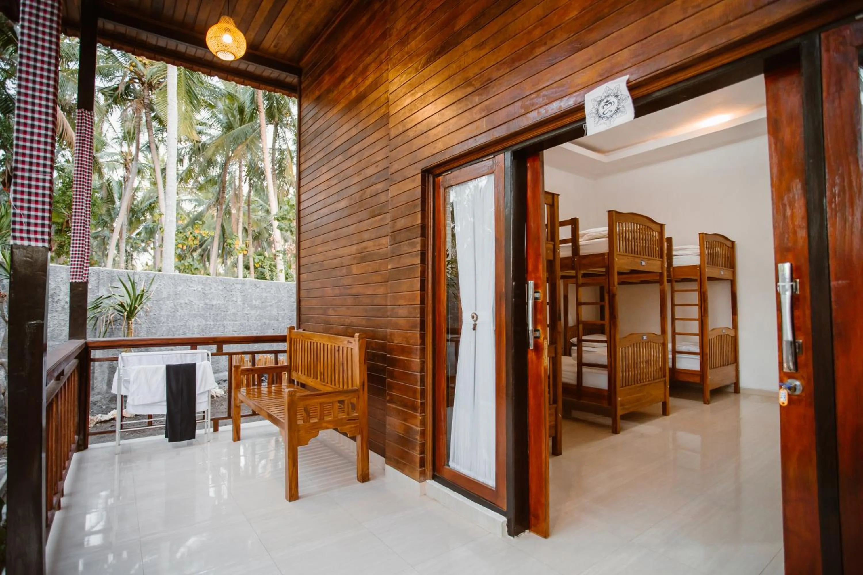 Seating area, Bed in Double'D Hostel
