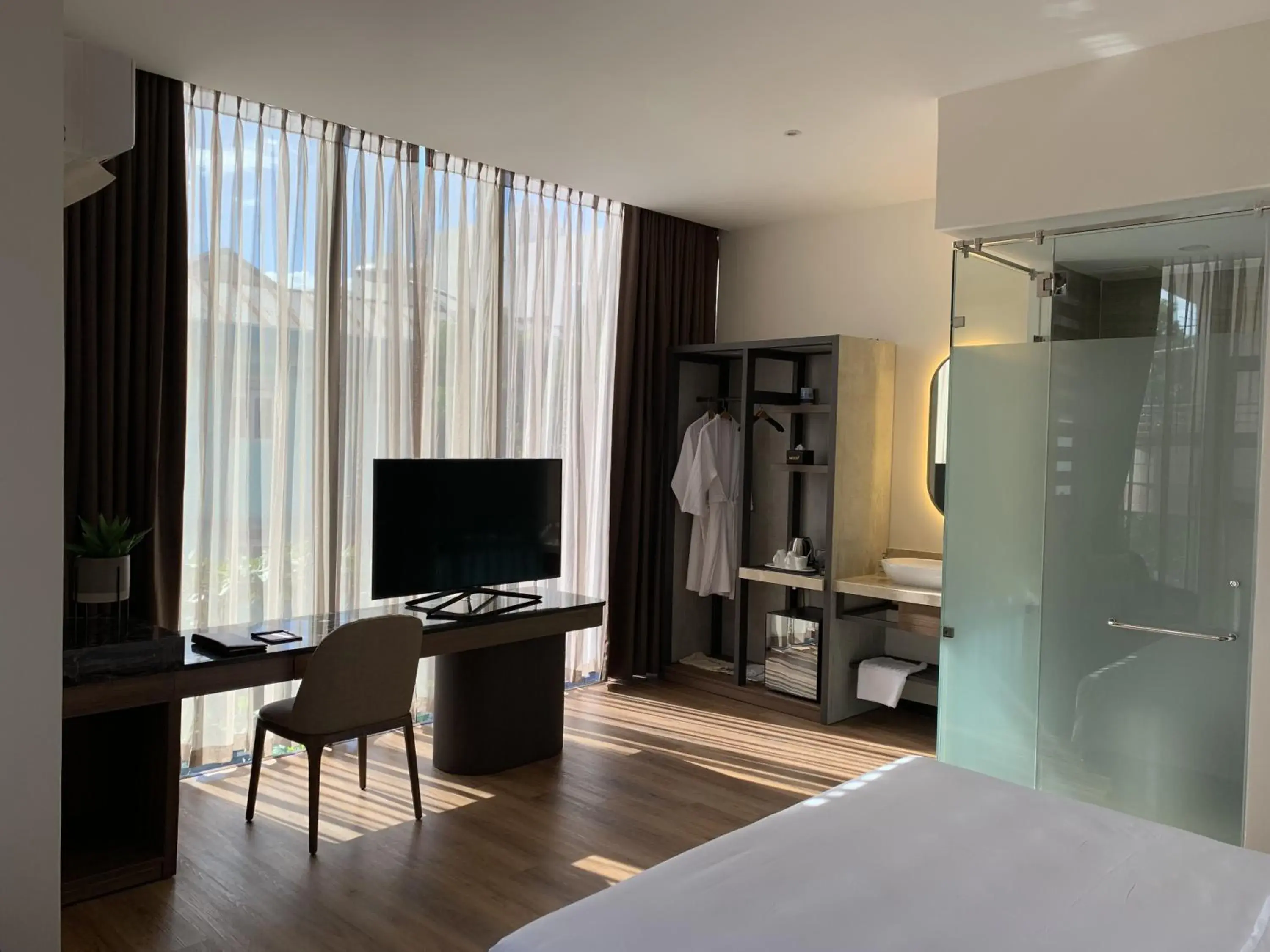 TV and multimedia, Bed in Hadiva Boutique Hotel TV and multimedia, Bed in Hadiva Boutique Hotel