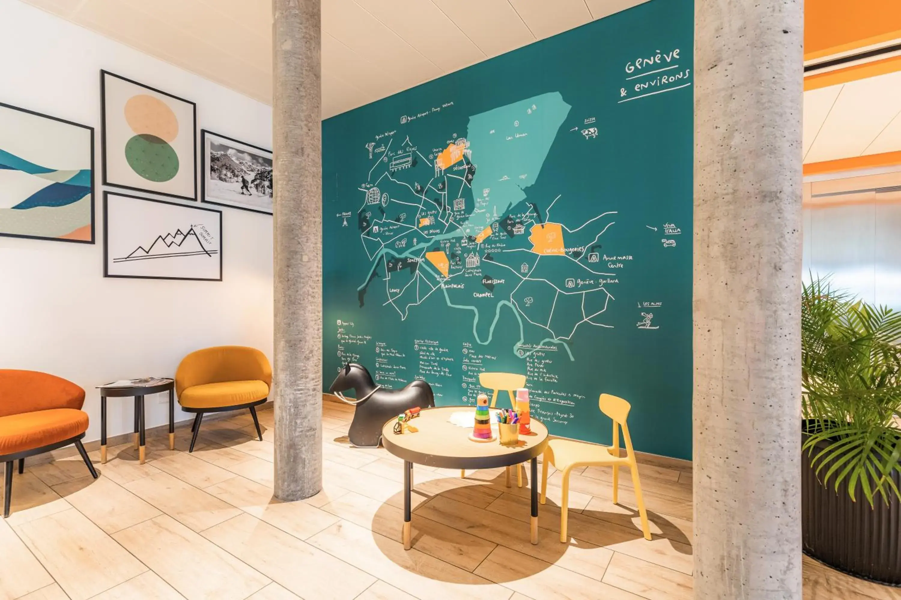 Lobby or reception in Appart'City Collection Genève Aéroport - Vernier Lobby or reception in Appart'City Collection Genève Aéroport - Vernier