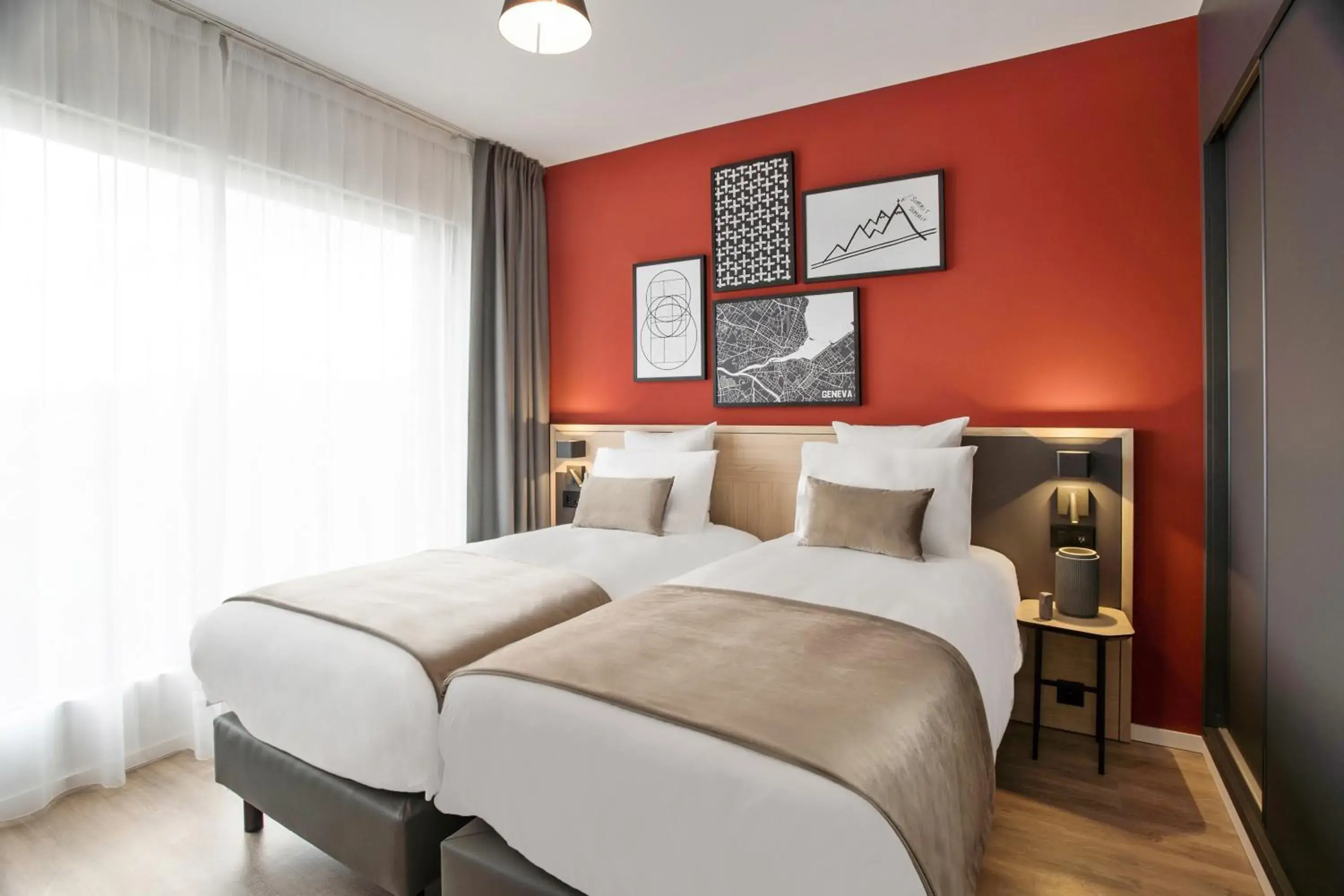 Bed in Appart'City Collection Genève Aéroport - Vernier Bed in Appart'City Collection Genève Aéroport - Vernier