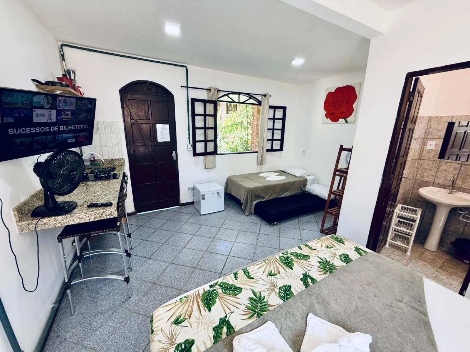 Bed in Pousada Bella Vida