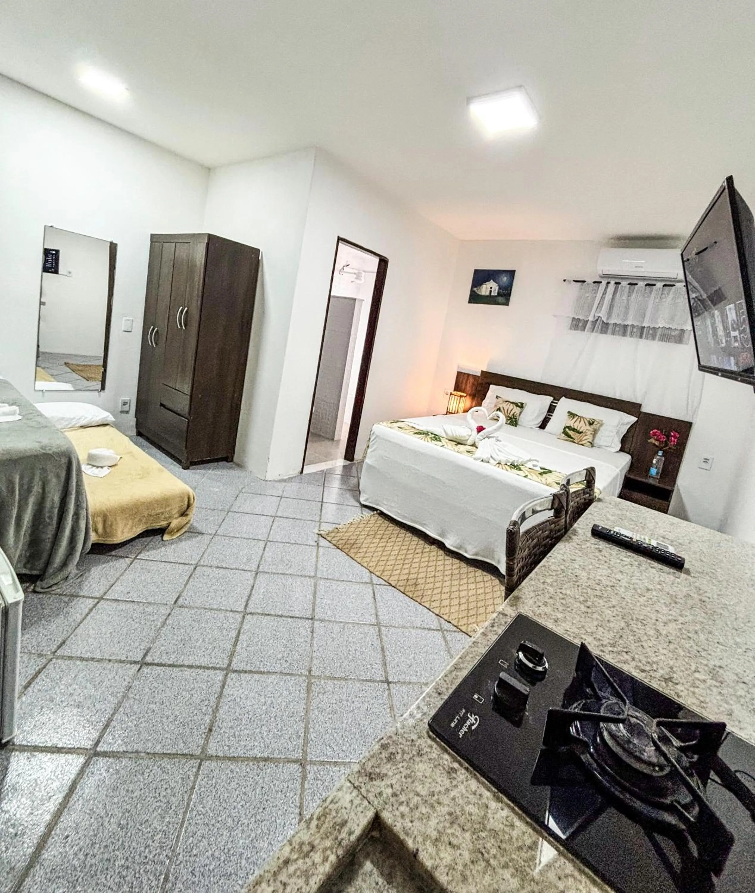 Bed in Pousada Bella Vida