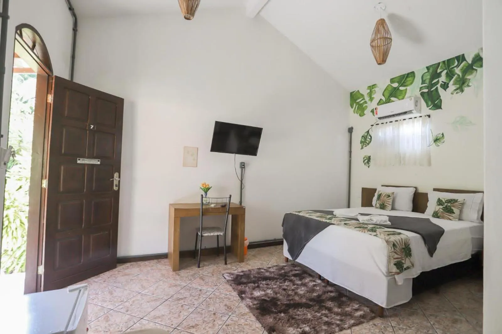 Bed in Pousada Bella Vida