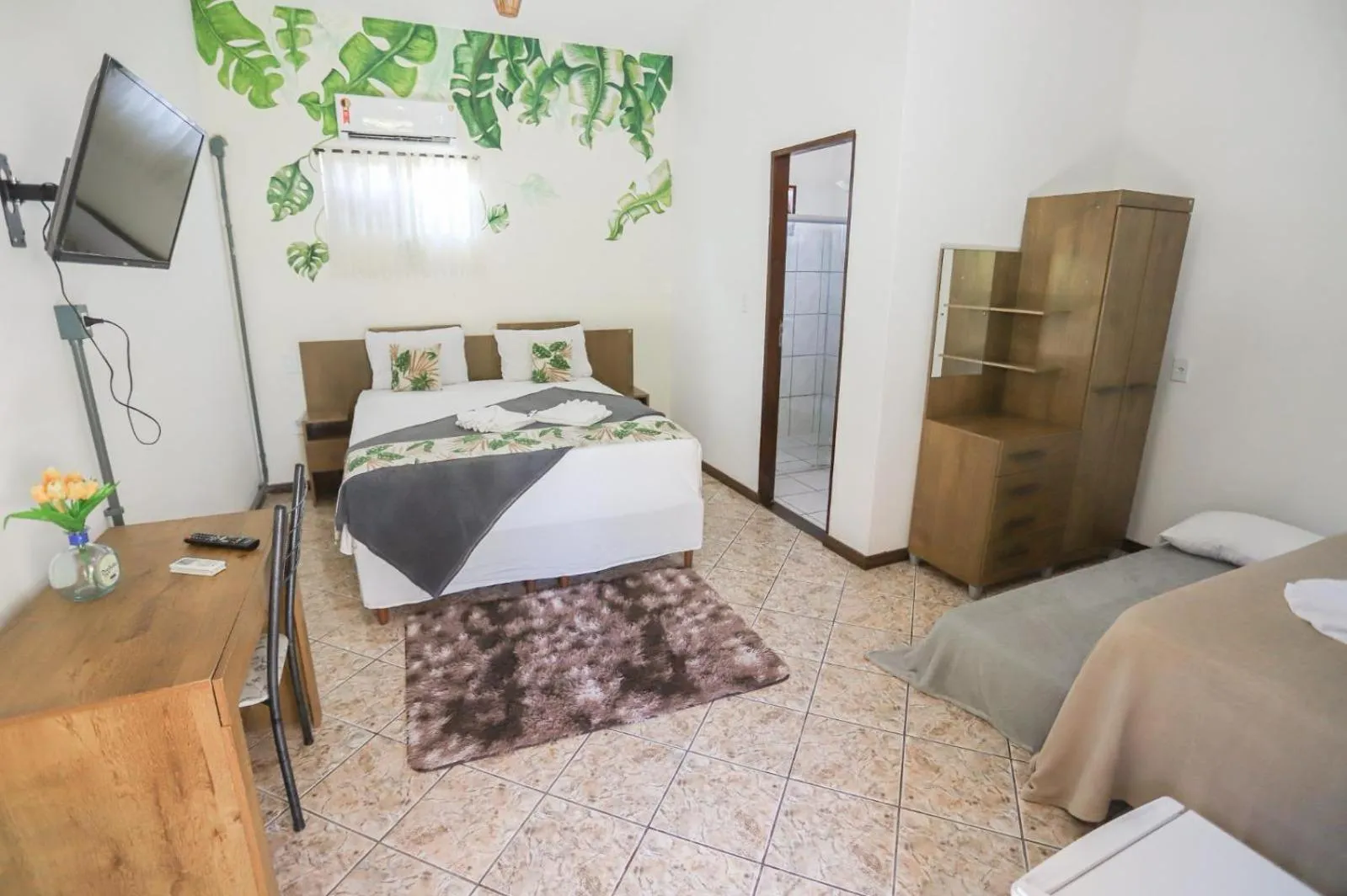 Bed in Pousada Bella Vida