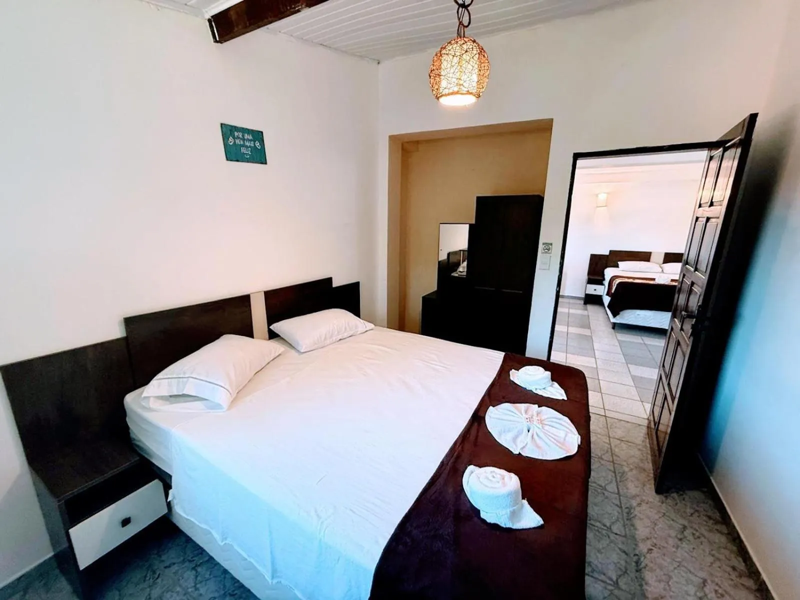 Bed in Pousada Bella Vida