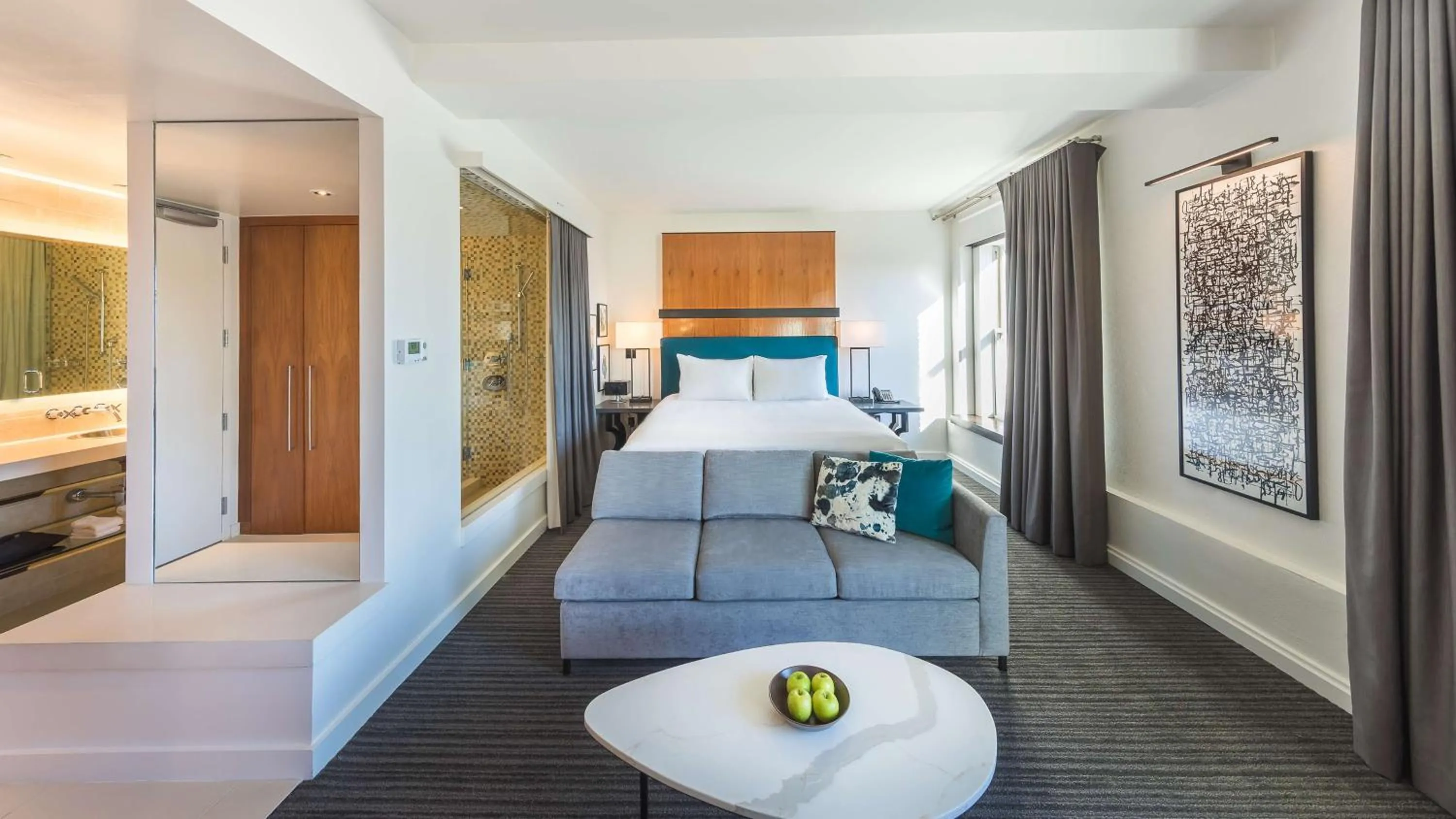 Bedroom, Bed in Andaz San Diego, By Hyatt