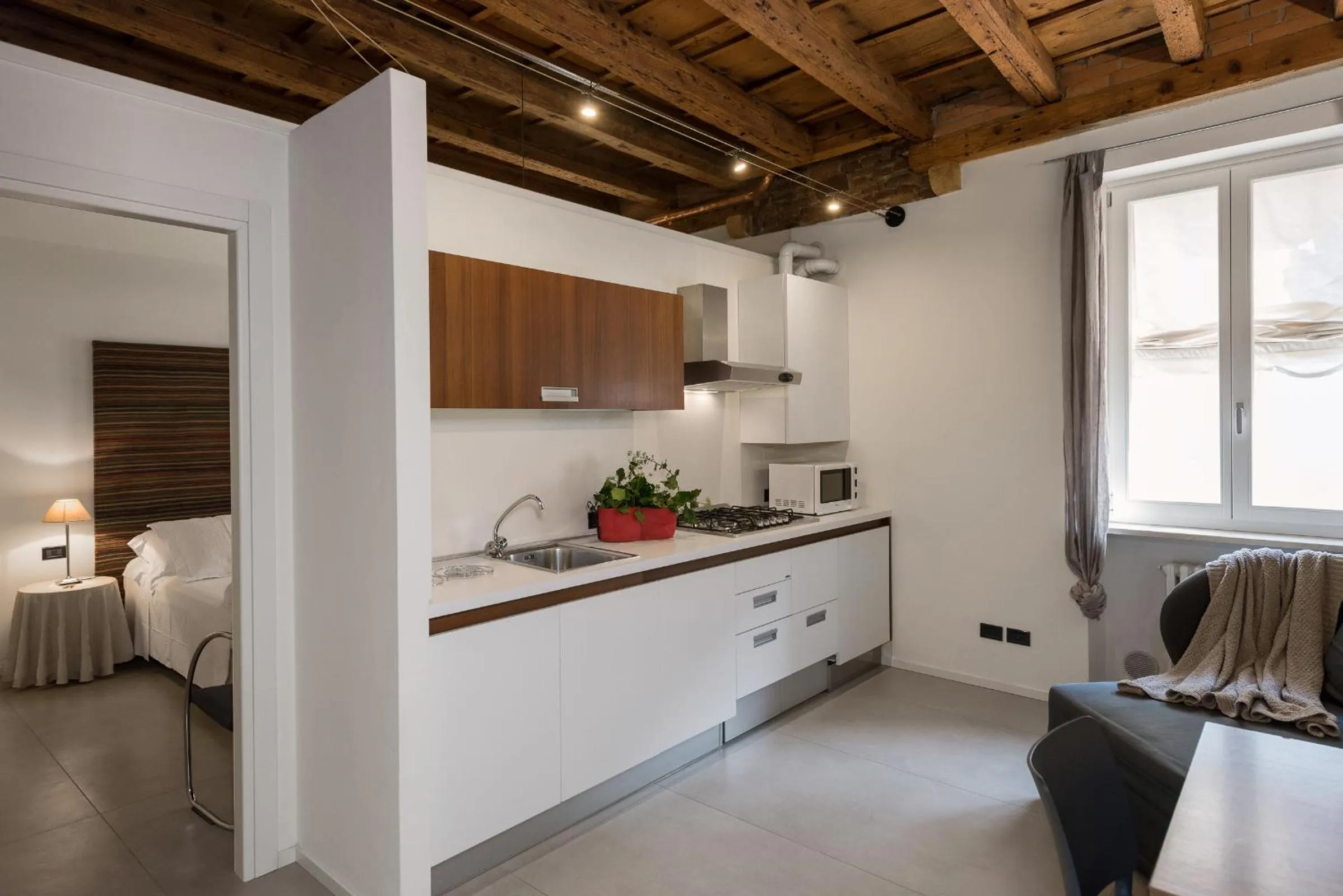 Kitchen or kitchenette in Il Vicolo Aparthotel Verona