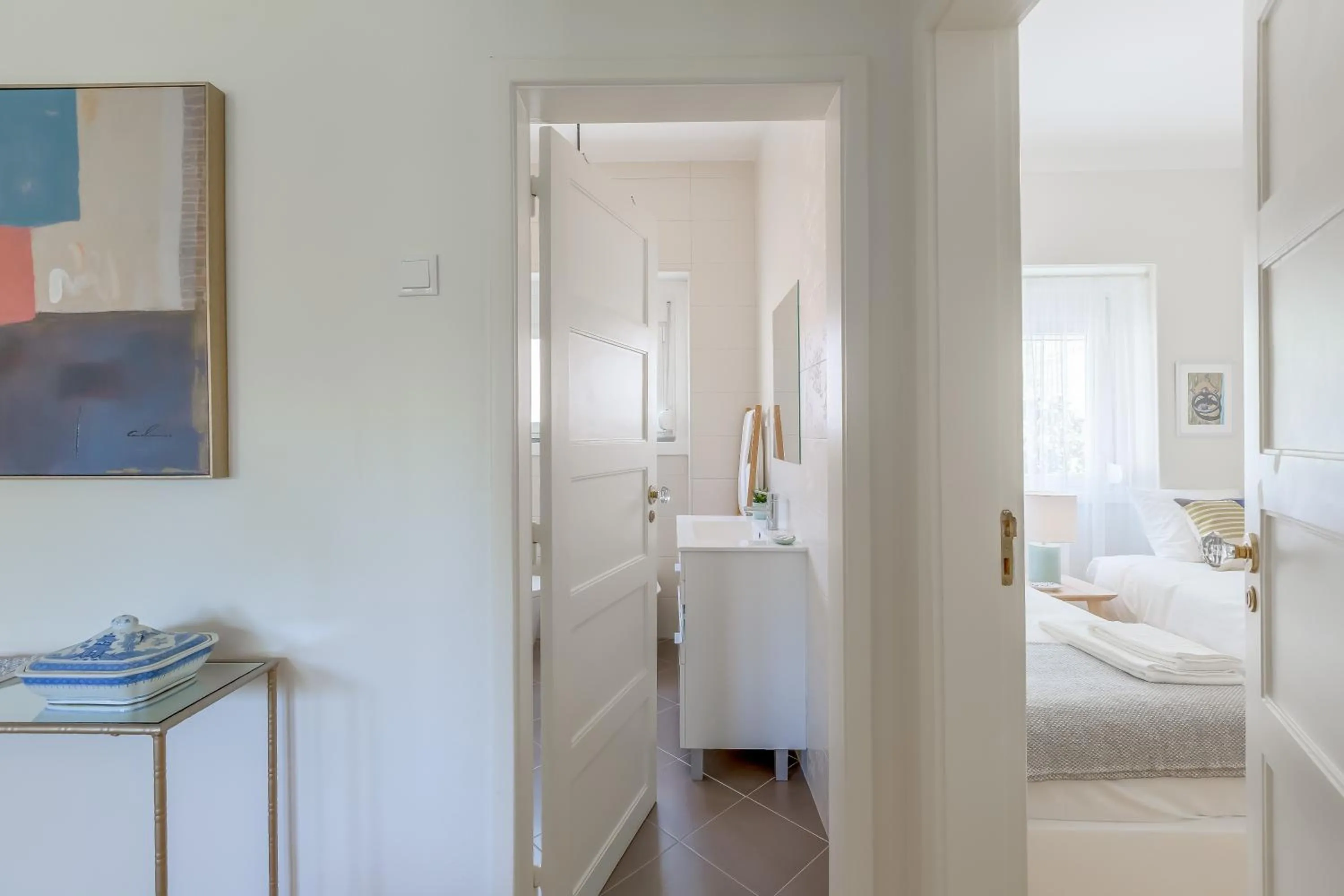Bathroom, Bed in Sunny, Bright and Quiet Apartment, By TimeCooler