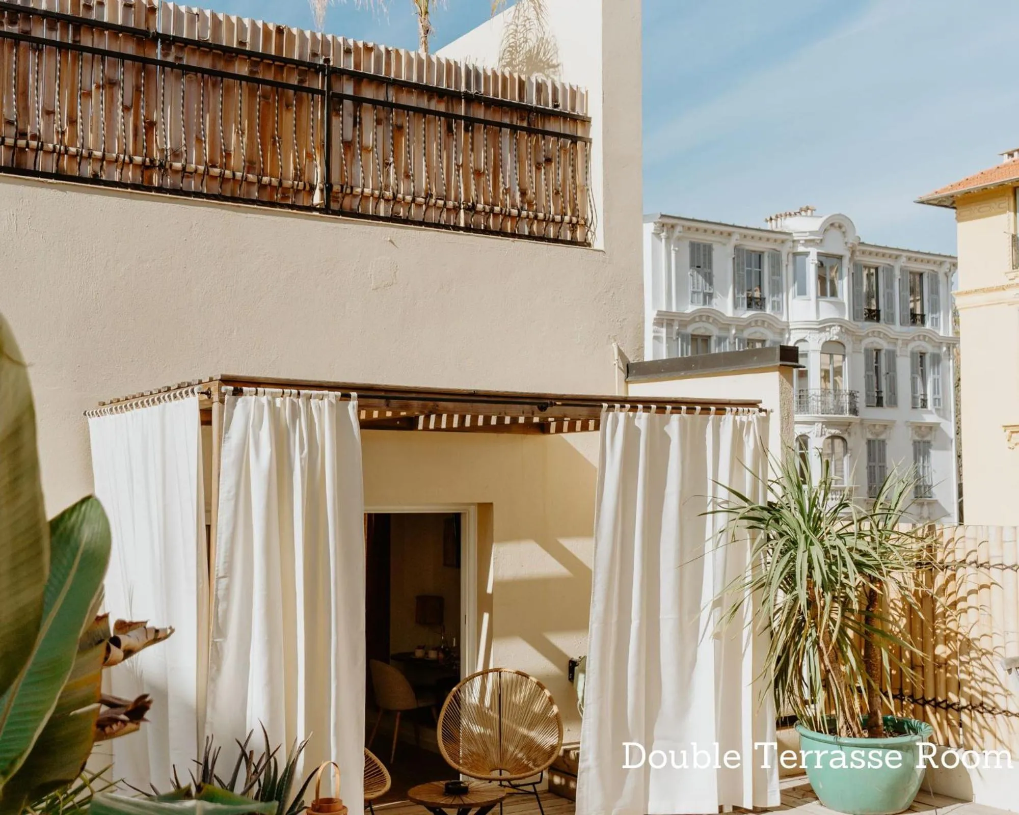 Patio in Palm Boutique Hôtel Nice