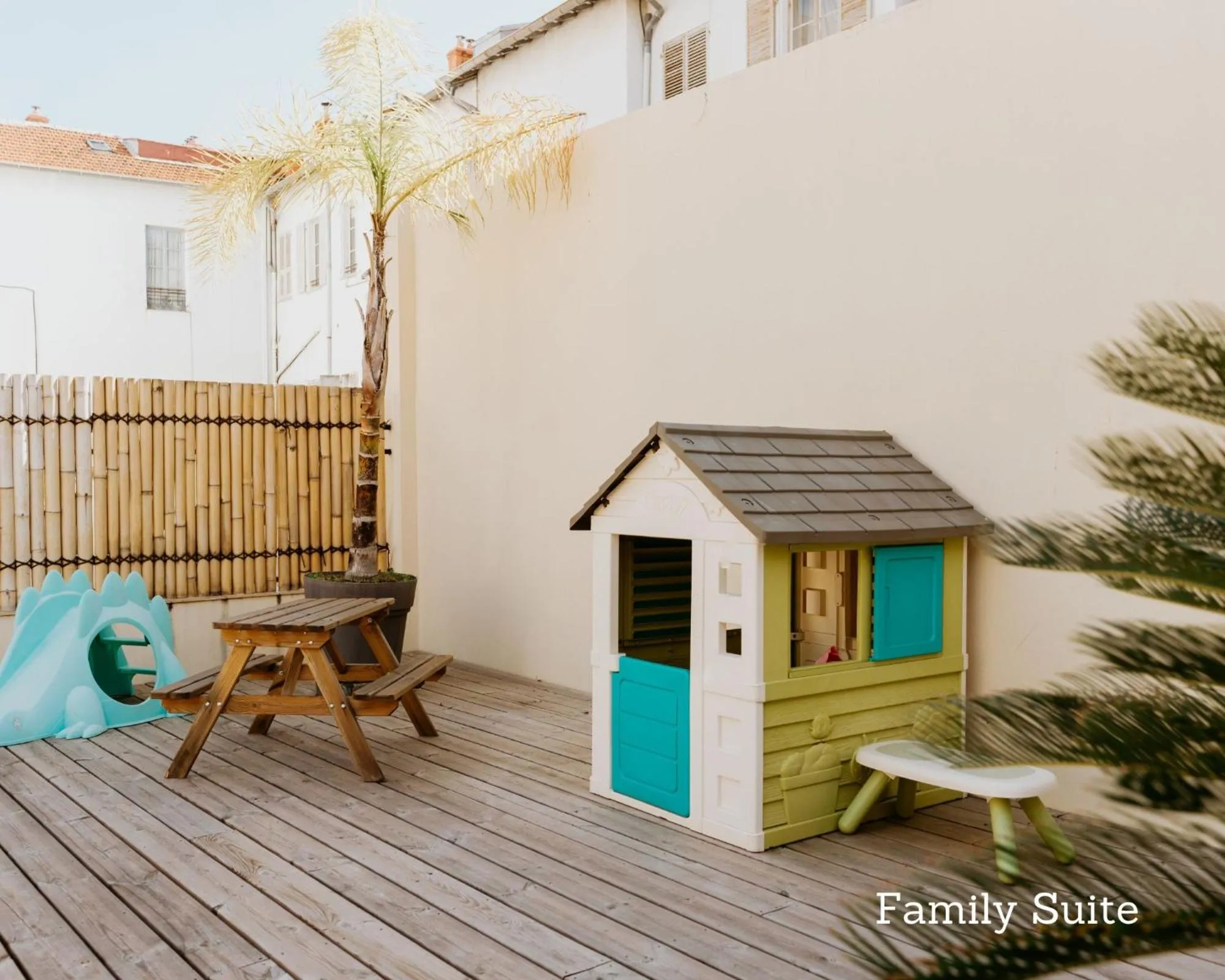 Patio in Palm Boutique Hôtel Nice