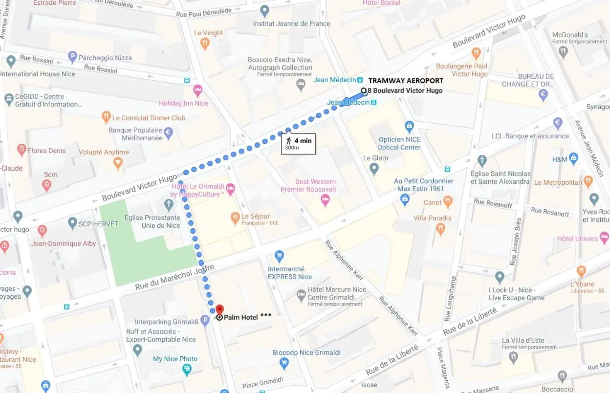 Bird's eye view in Palm Boutique Hôtel Nice