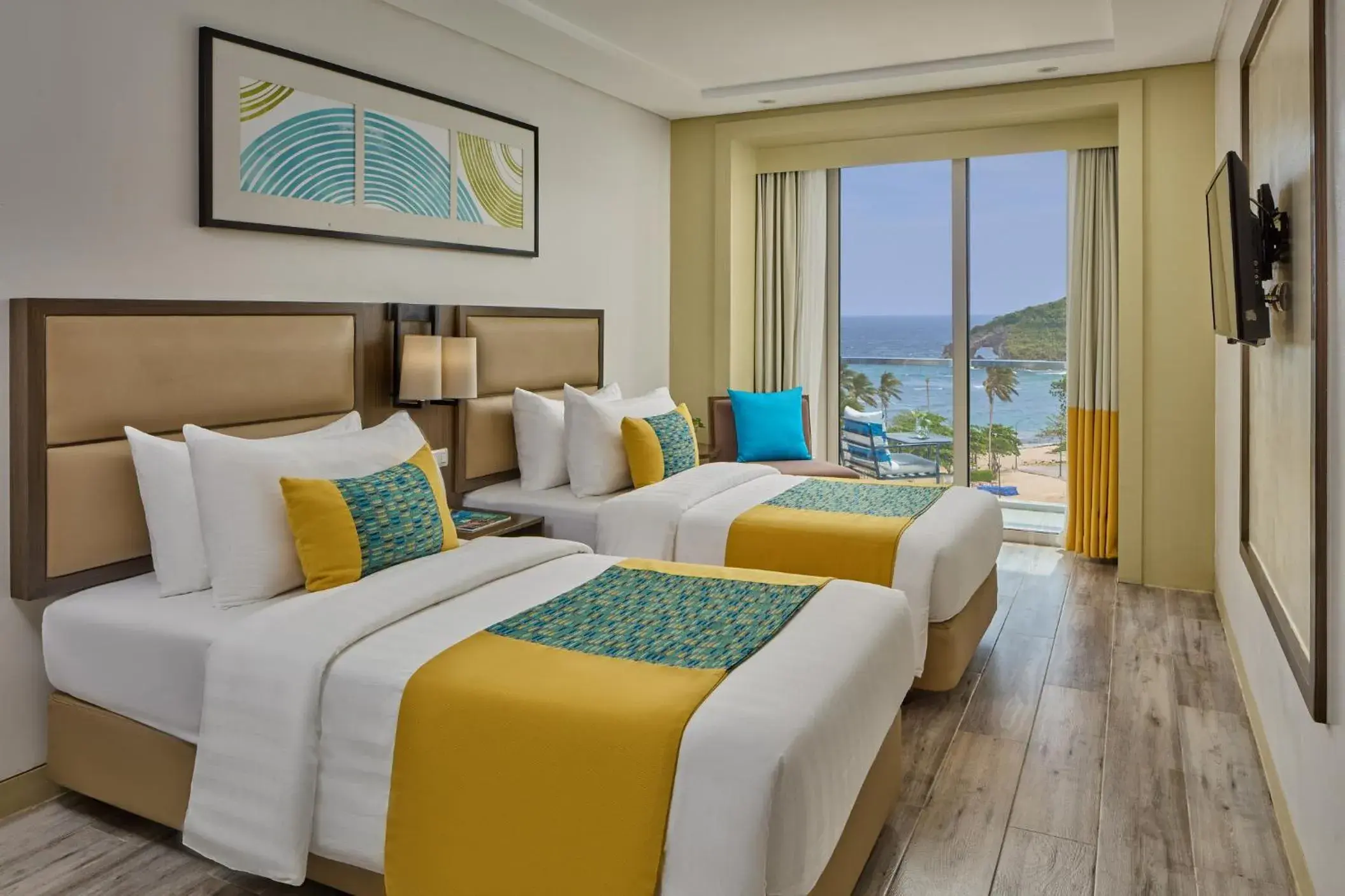 Bedroom, Bed in Belmont Hotel Boracay near Newcoast Beach Bedroom, Bed in Belmont Hotel Boracay near Newcoast Beach