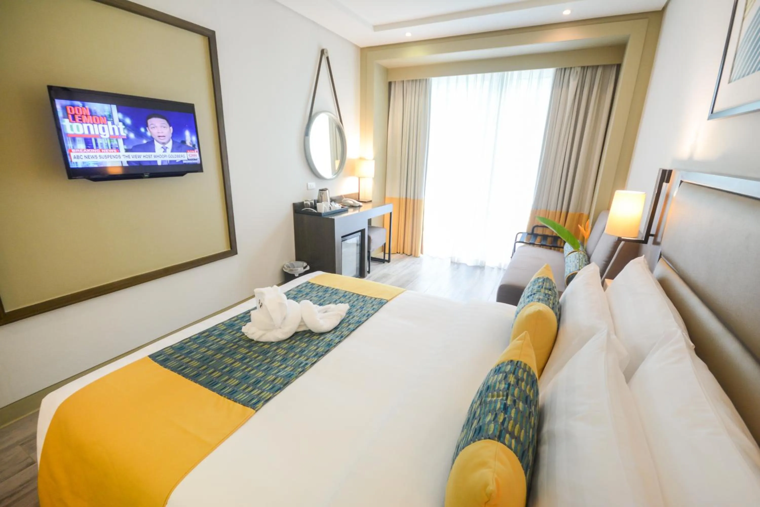 Photo of the whole room, Bed in Belmont Hotel Boracay near Newcoast Beach