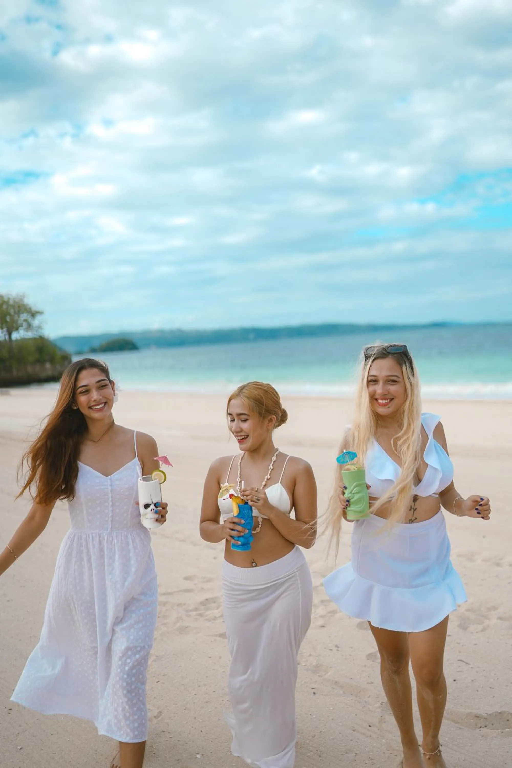 People in Belmont Hotel Boracay near Newcoast Beach