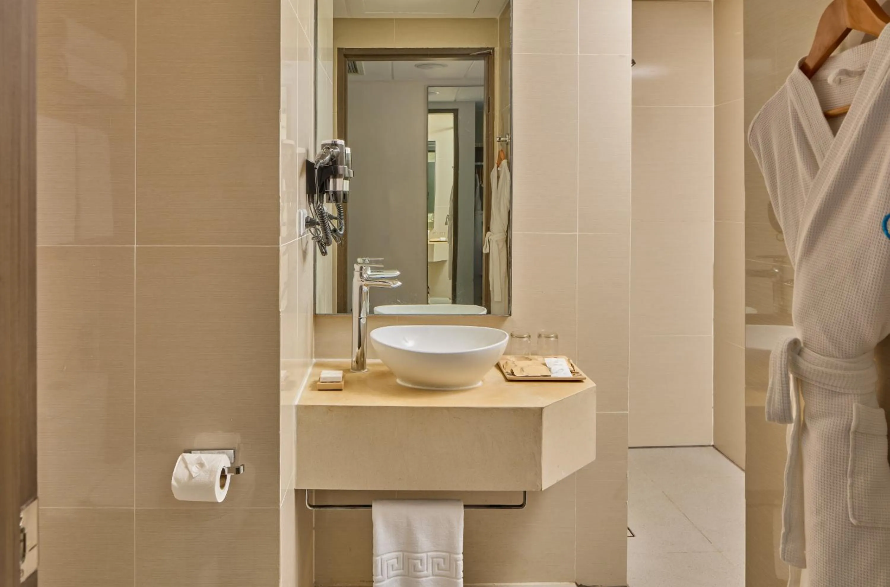 Bathroom in Belmont Hotel Boracay near Newcoast Beach