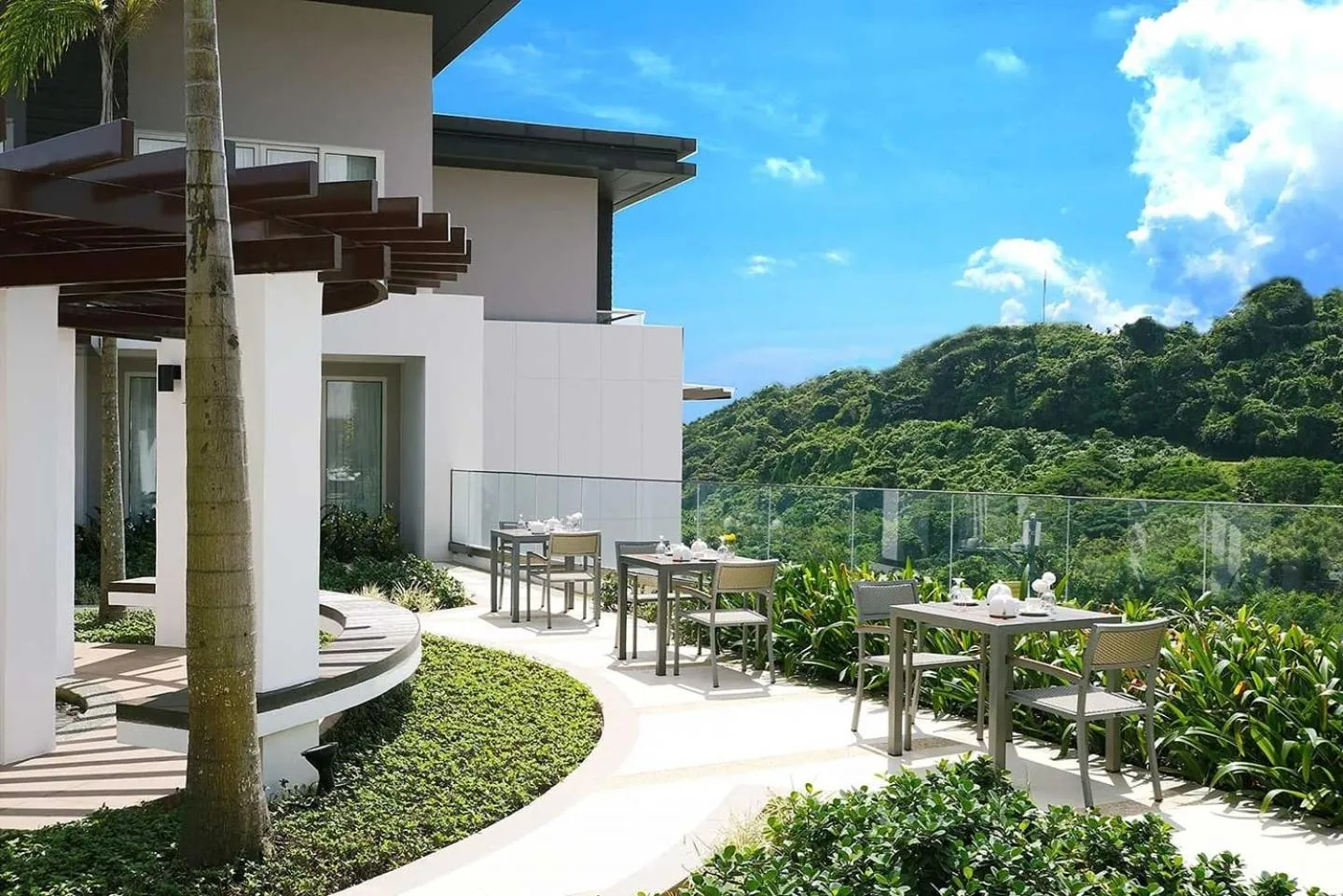 Garden in Belmont Hotel Boracay near Newcoast Beach