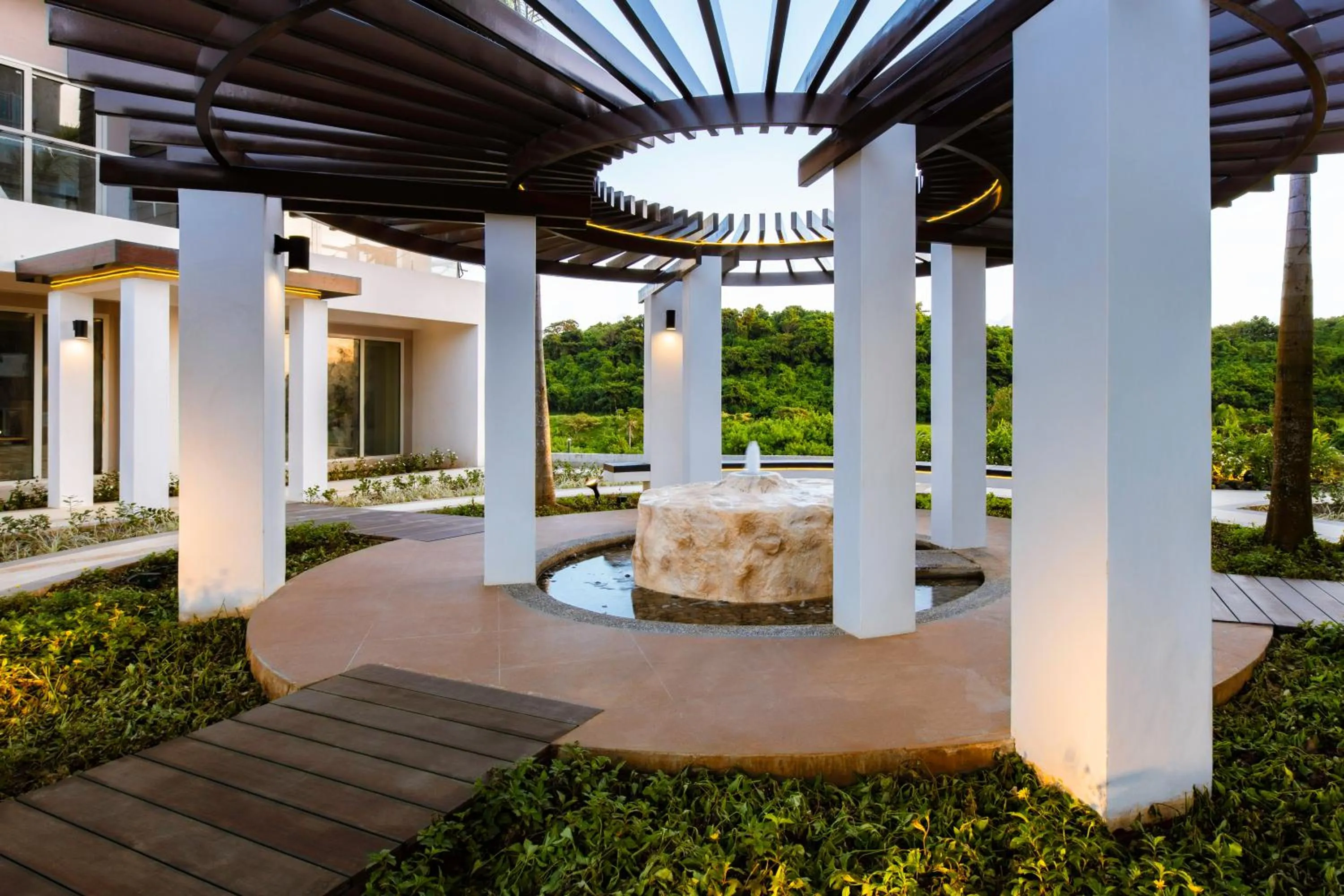 Garden in Belmont Hotel Boracay near Newcoast Beach