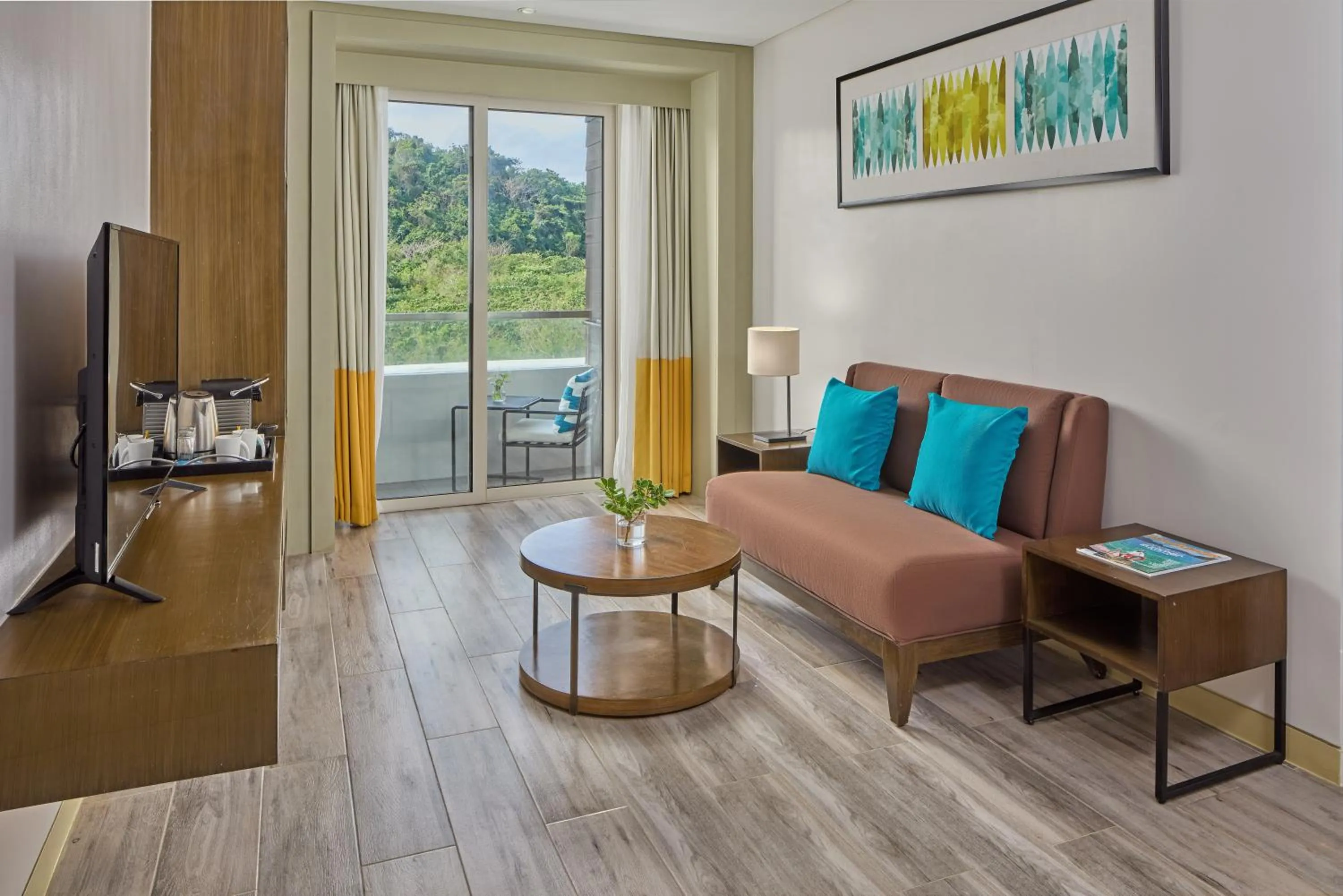 Seating area in Belmont Hotel Boracay near Newcoast Beach